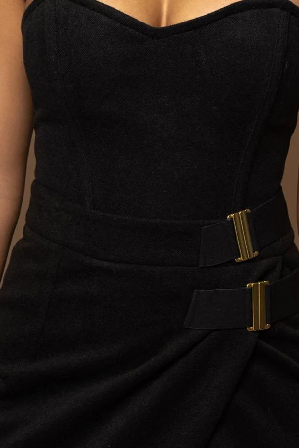 Black ALL YOU NEED WOVEN CORSET - Image 10