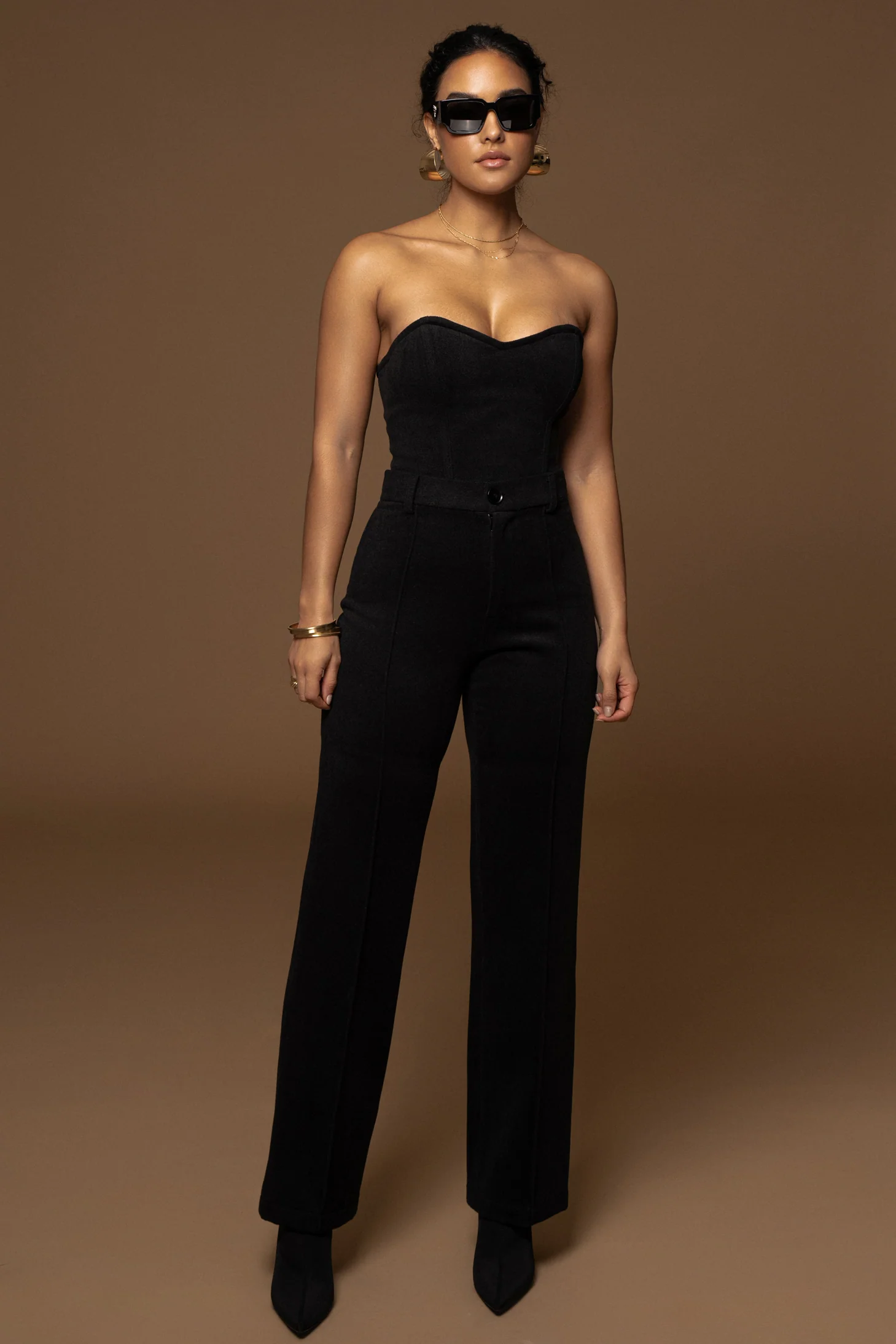 Black ALL YOU NEED WOVEN CORSET - Image 5