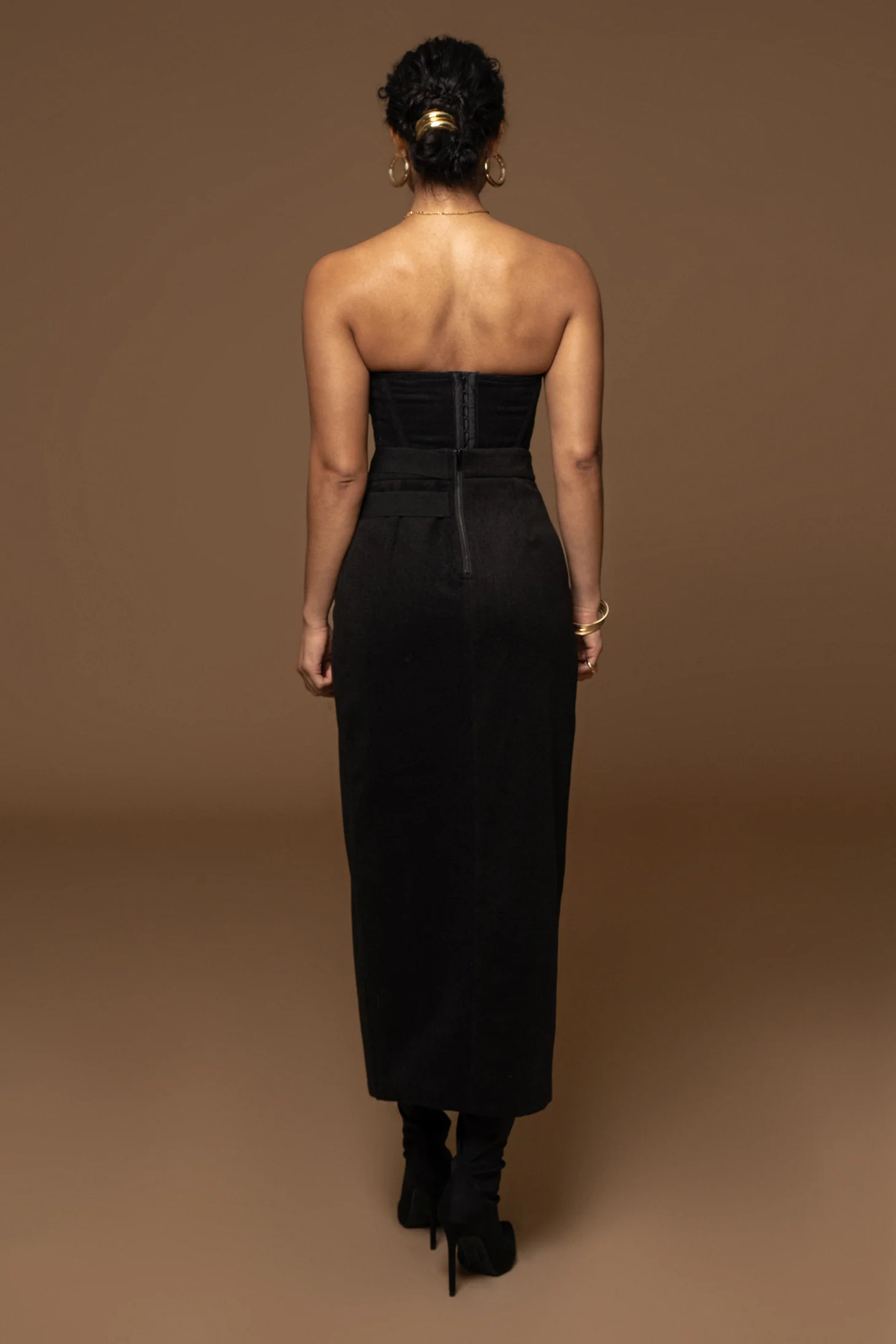 Black ALL YOU NEED WOVEN CORSET - Image 8