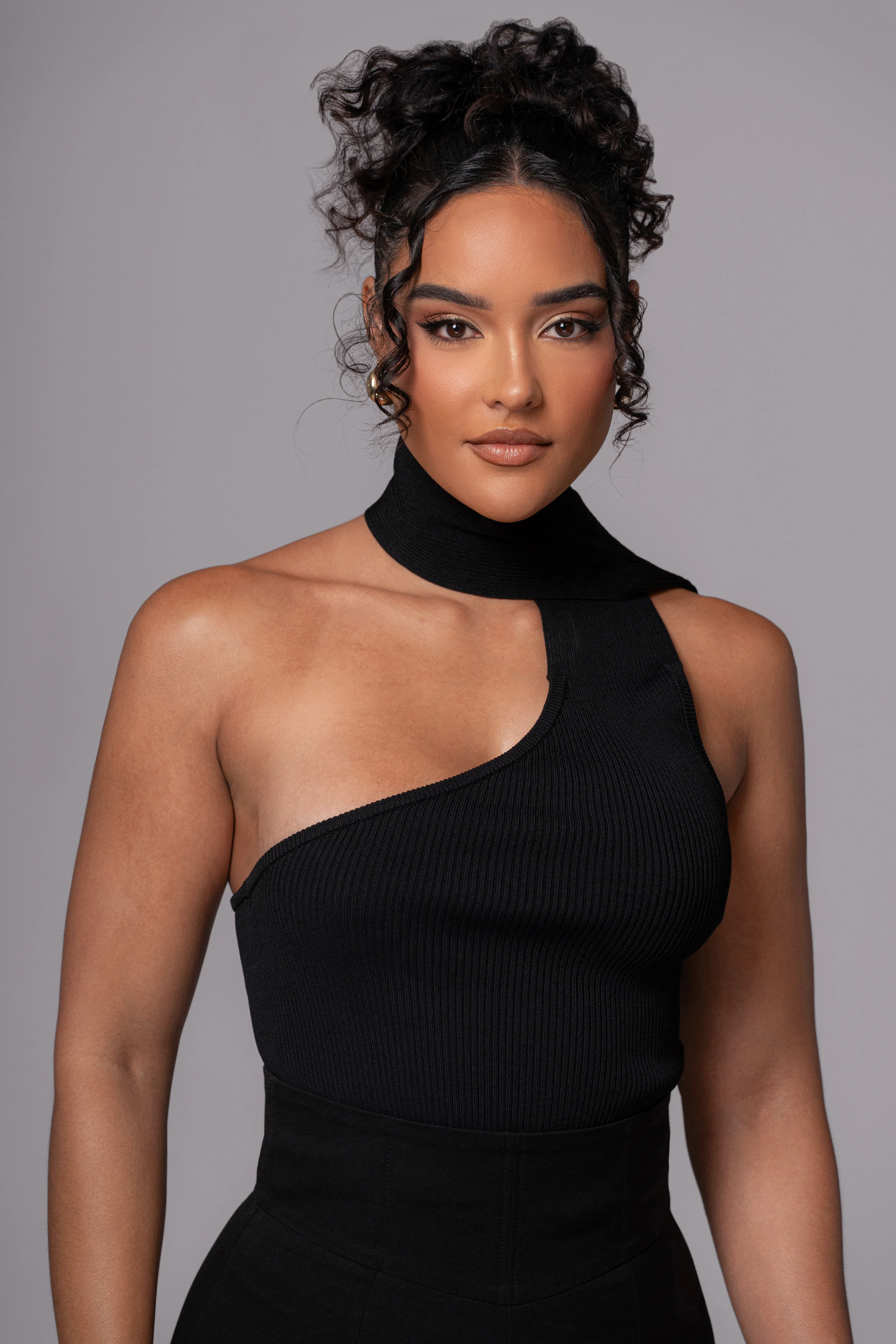 Black Anderson Ribbed Top - Image 4