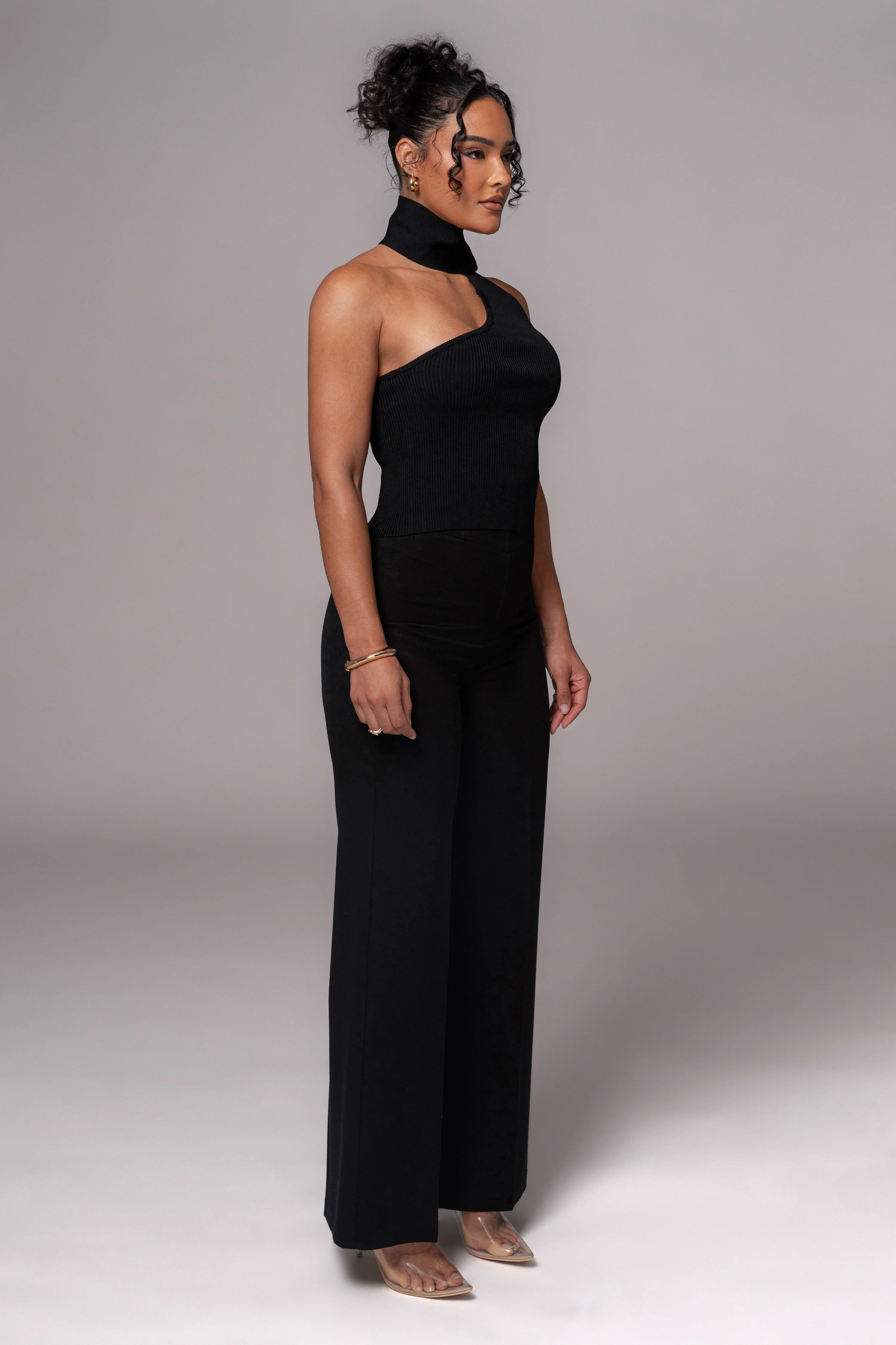 Black Anderson Ribbed Top - Image 5