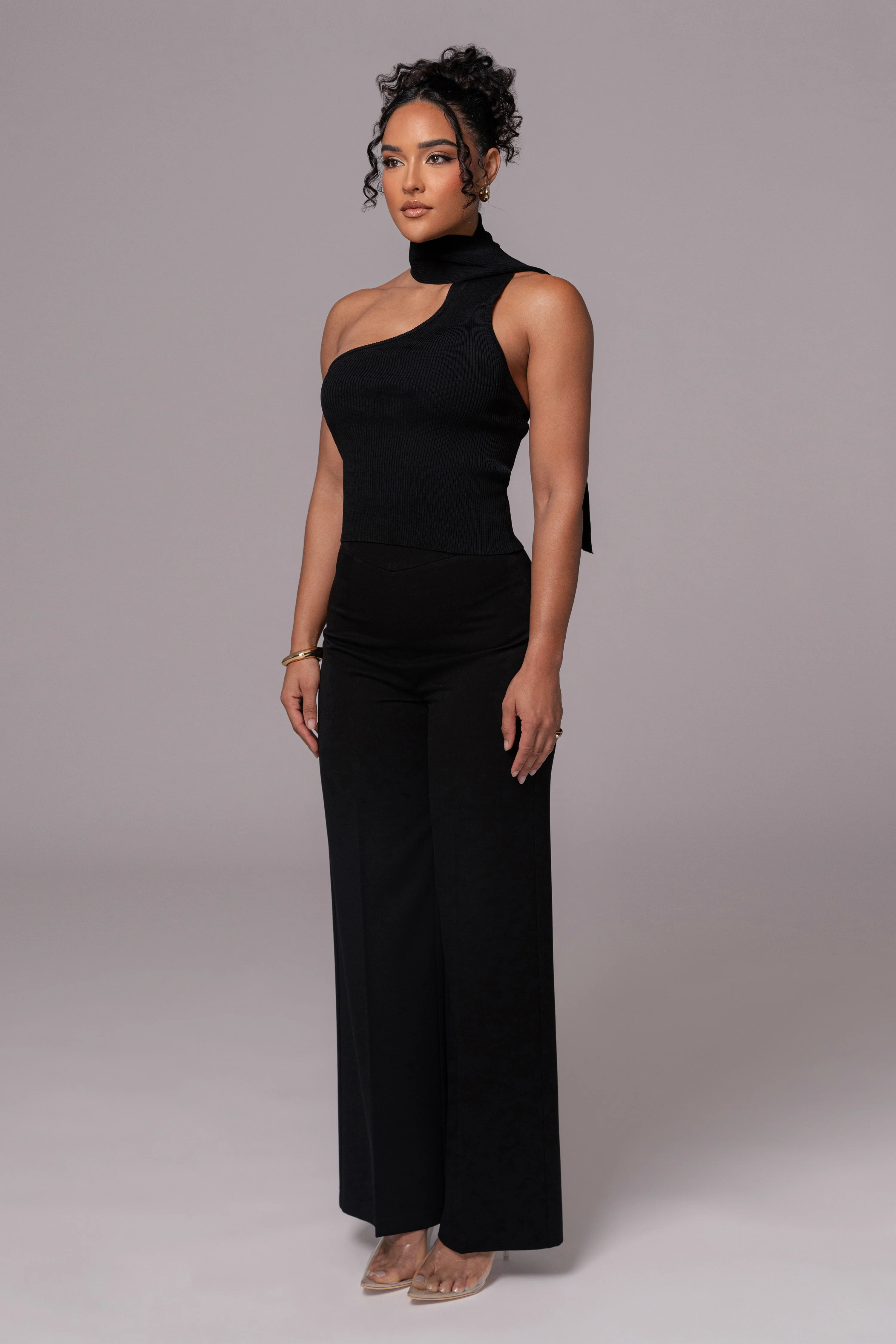 Black Anderson Ribbed Top - Image 7