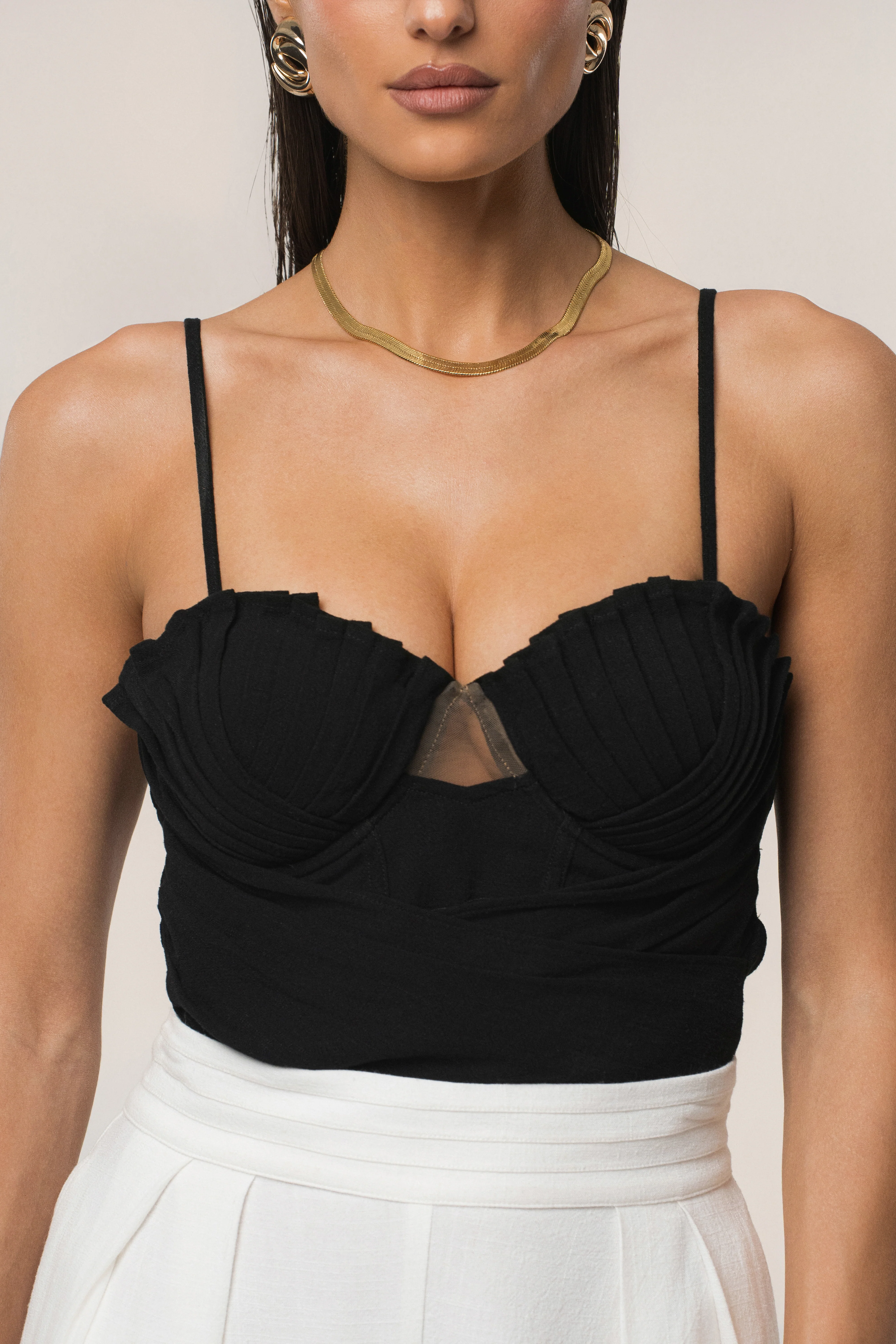Black Arielle Bustier Top - Image 4