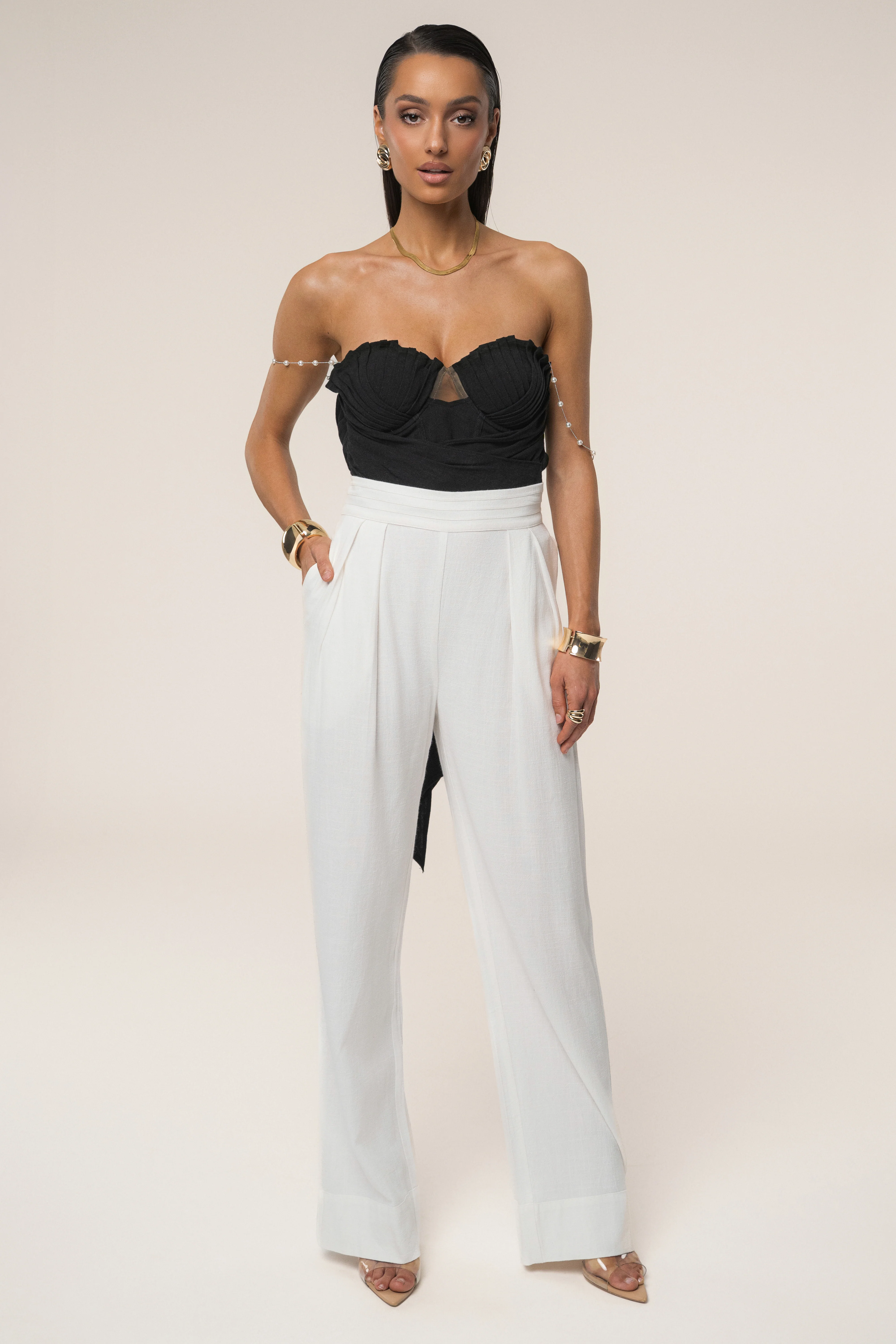Black Arielle Bustier Top - Image 5
