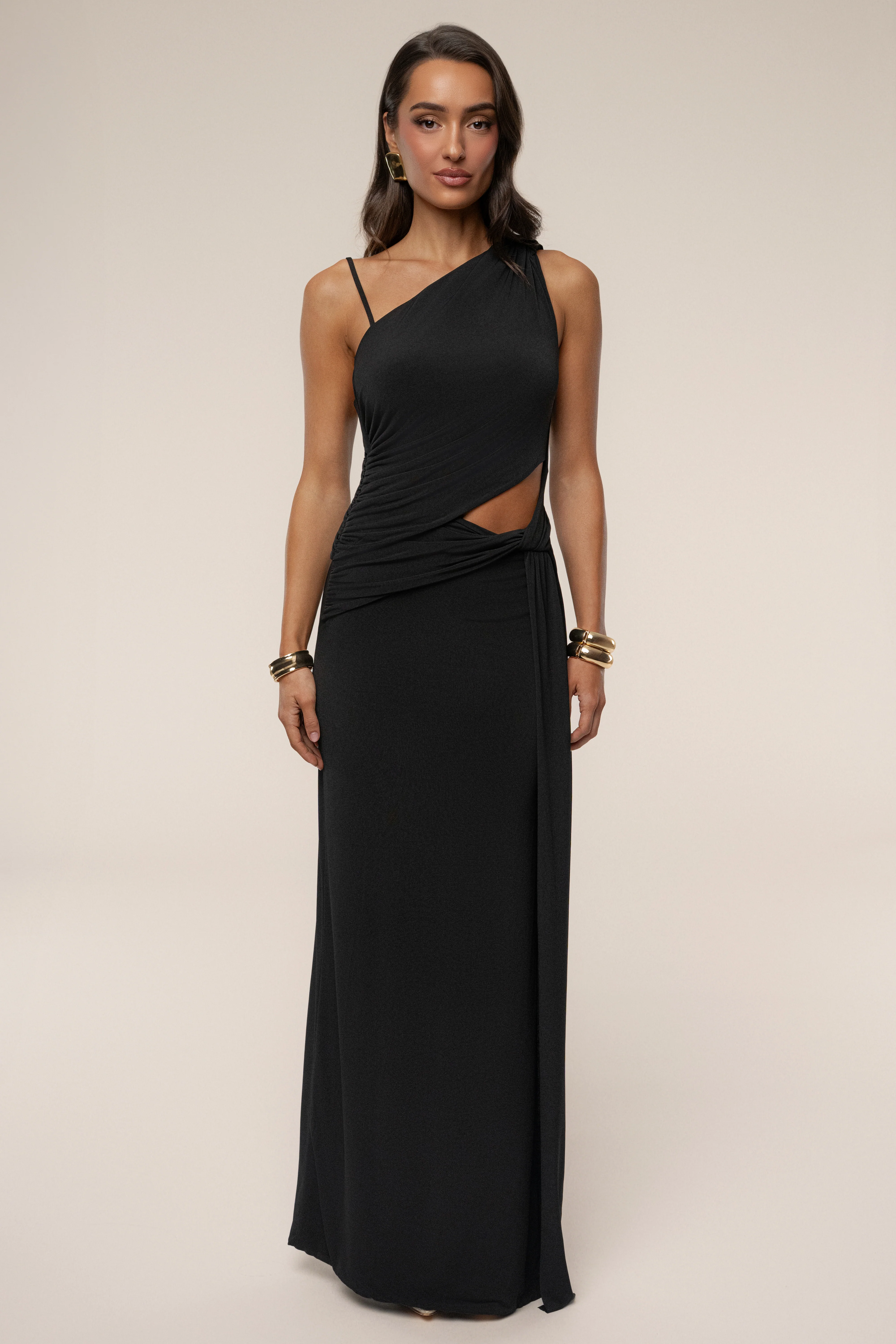 Black Astra Cutout Maxi Dress - Image 3