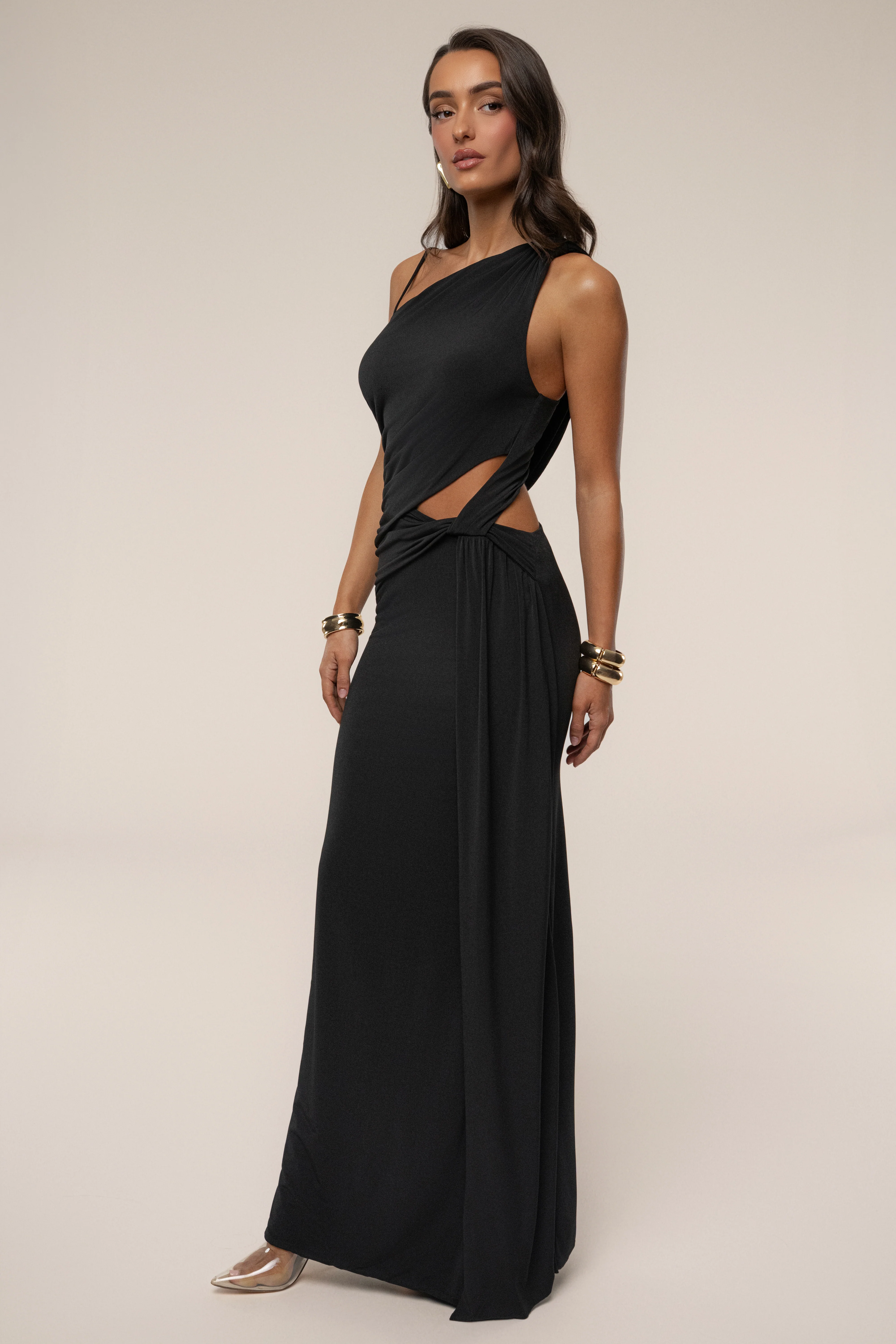 Black Astra Cutout Maxi Dress - Image 4