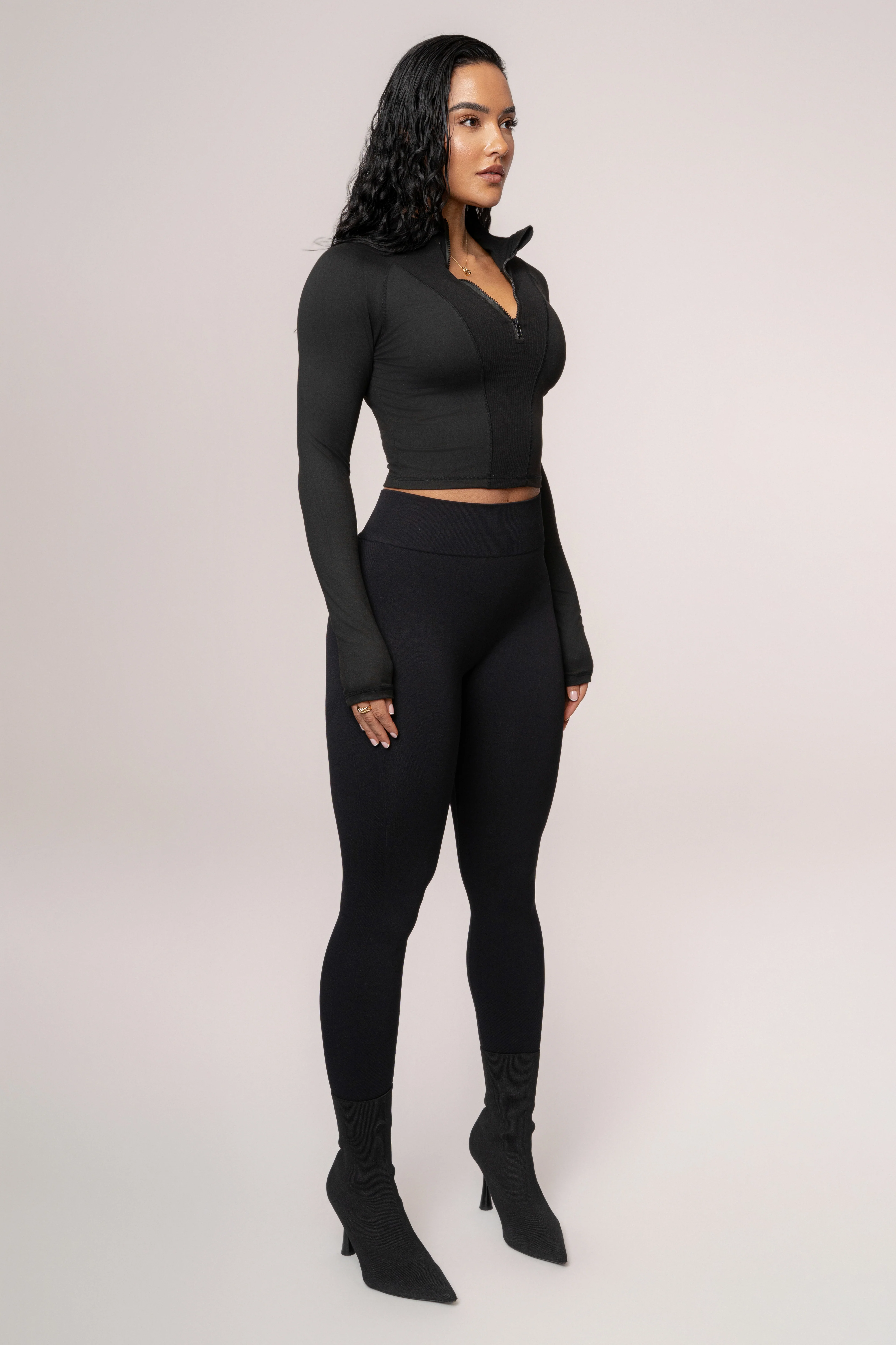 Black Balance High Rise Leggings - Image 6