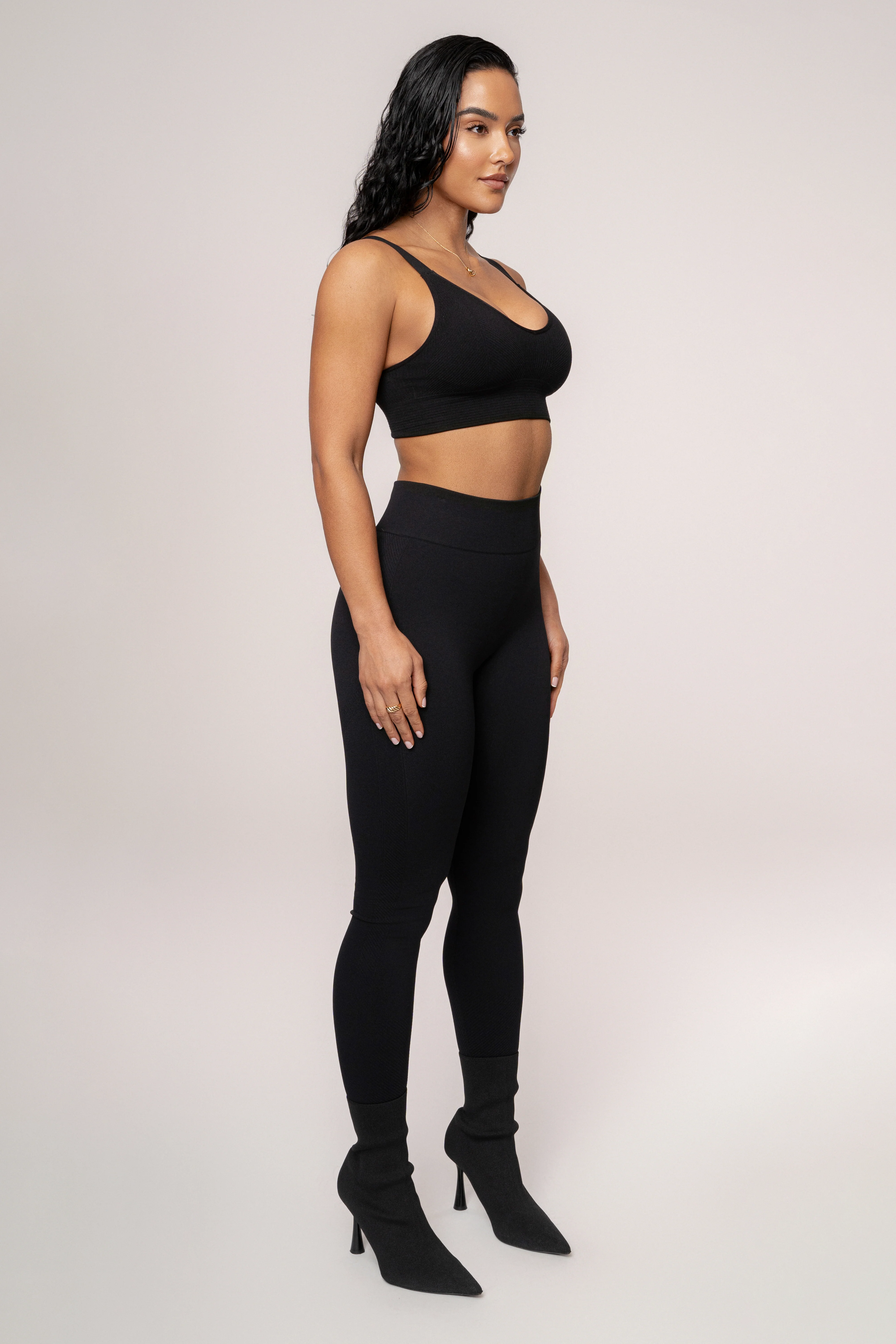 Black Balance High Rise Leggings - Image 7