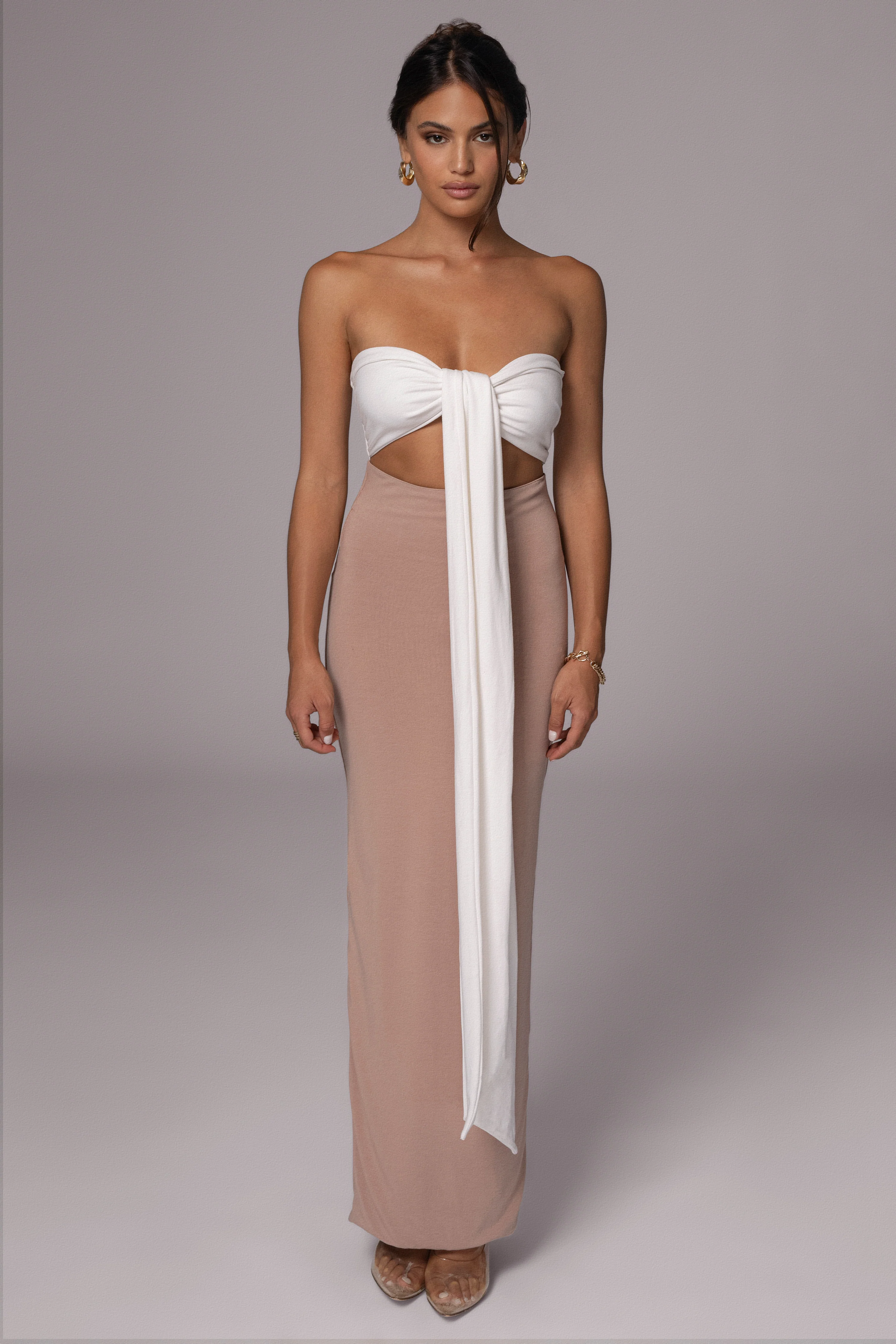 Black/Beige Dominic Reversible Maxi Dress - Image 13