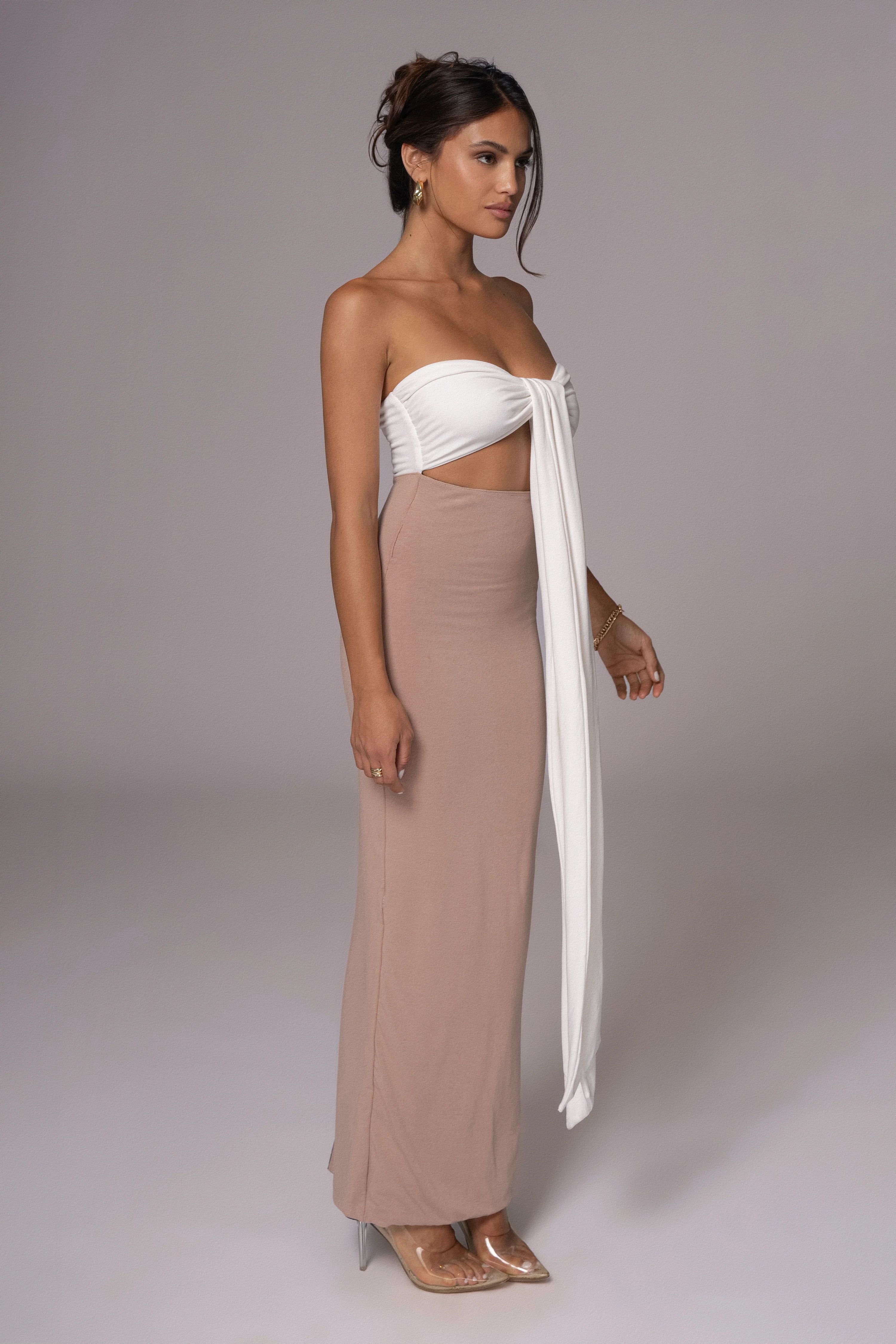Black/Beige Dominic Reversible Maxi Dress - Image 15
