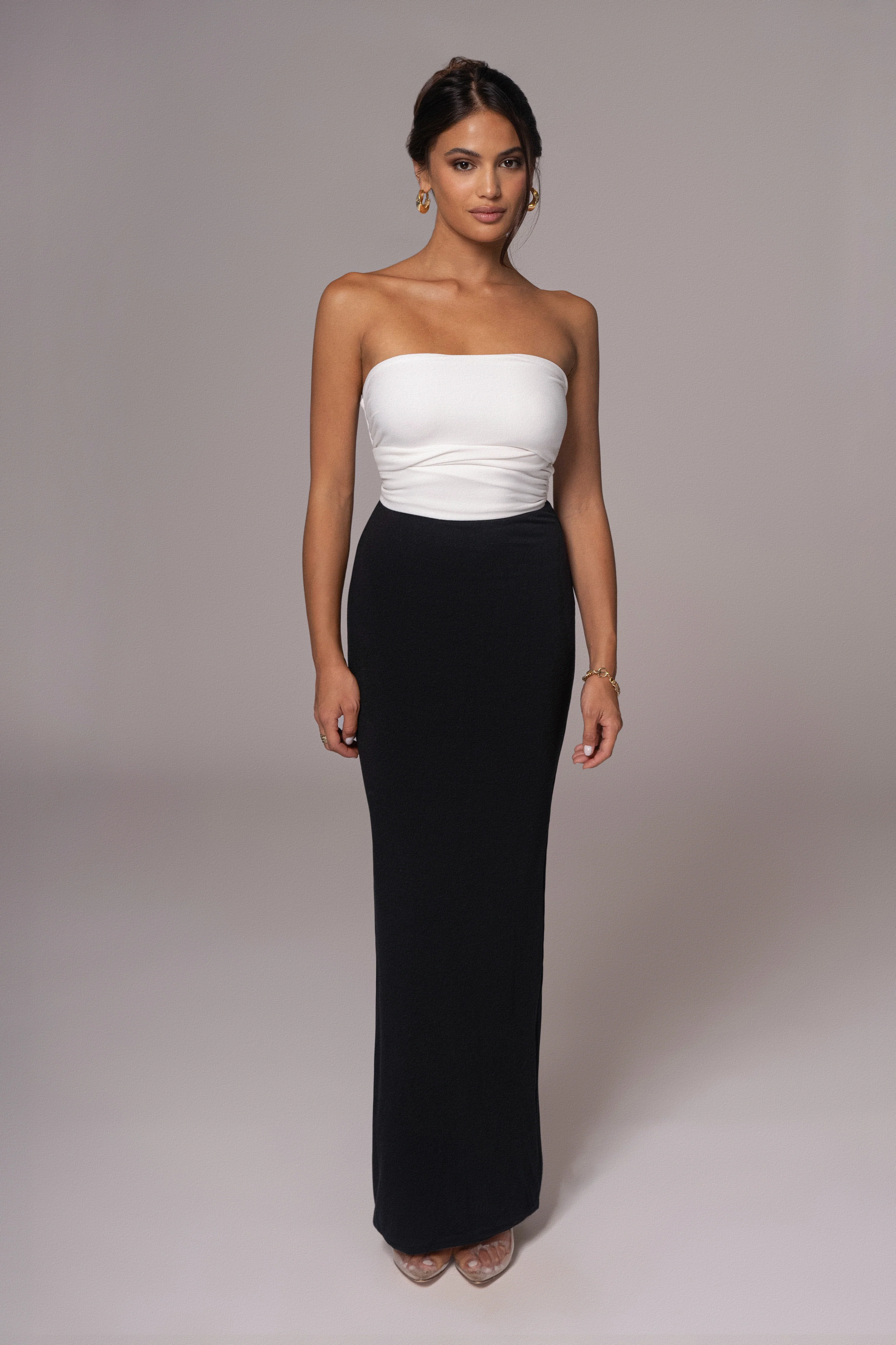 Black/Beige Dominic Reversible Maxi Dress - Image 17