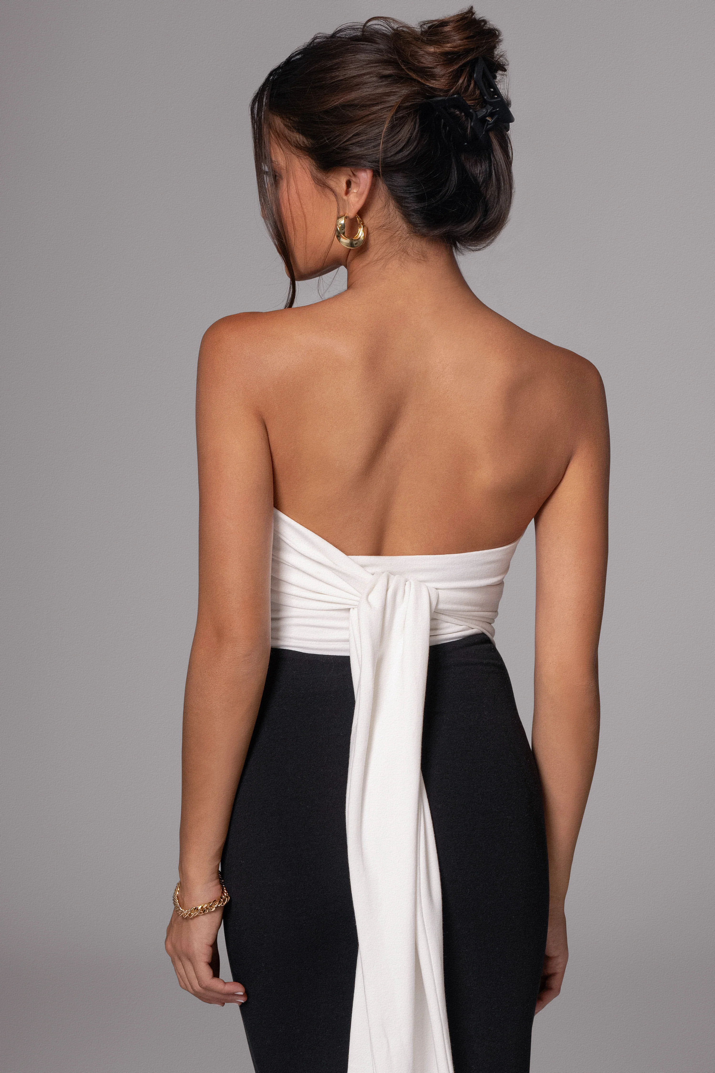 Black/Beige Dominic Reversible Maxi Dress - Image 18