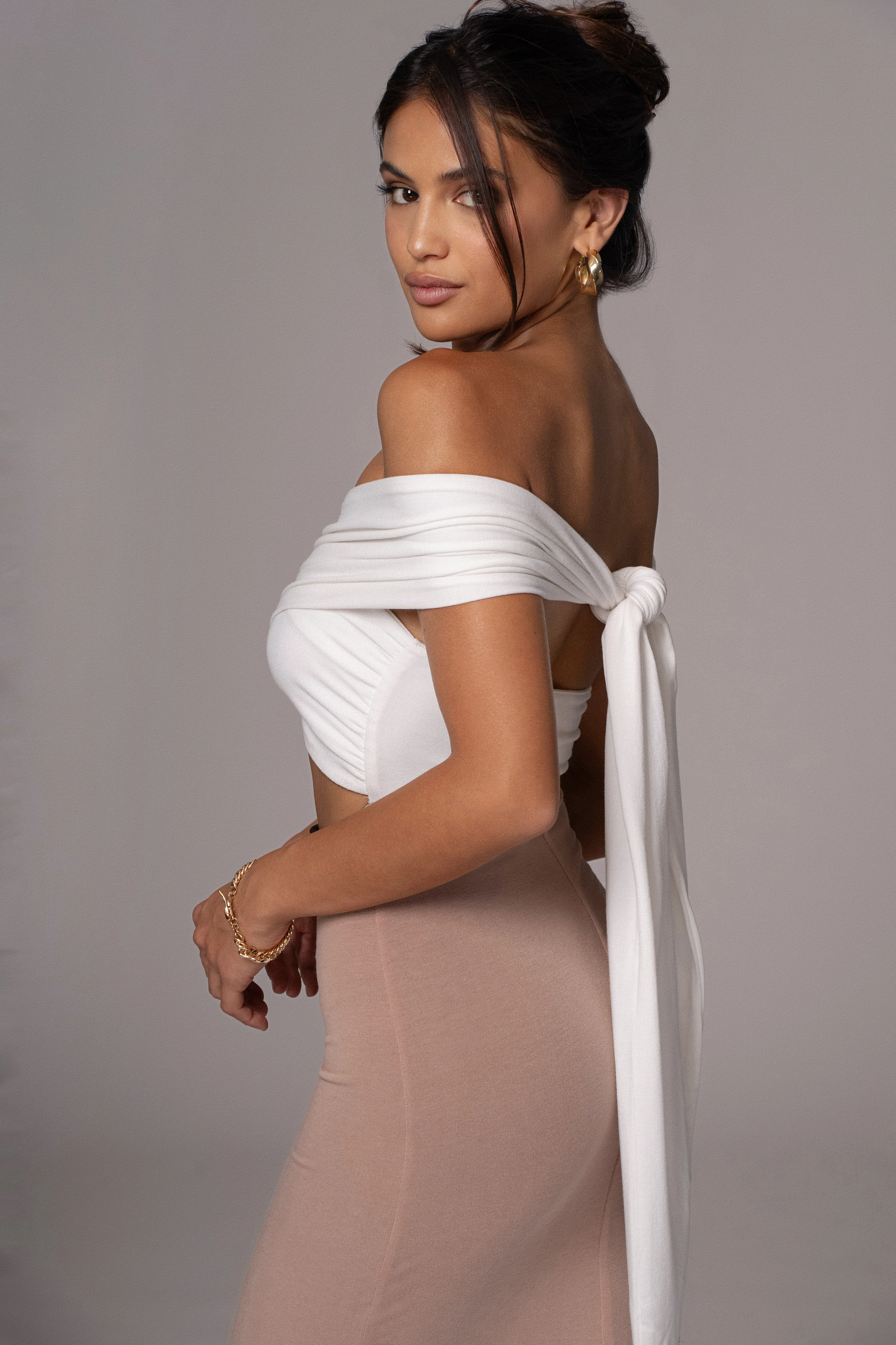Black/Beige Dominic Reversible Maxi Dress - Image 25