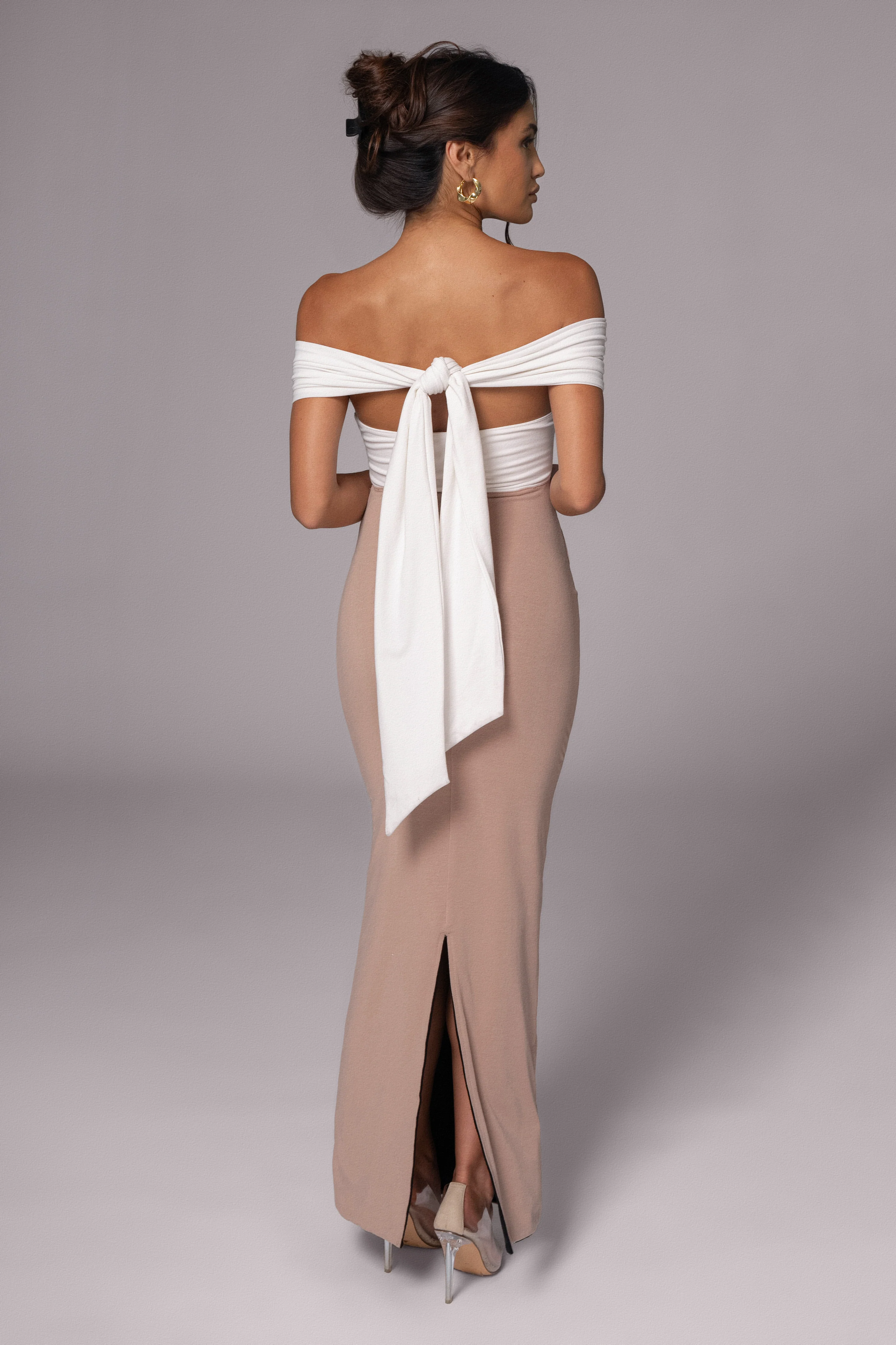 Black/Beige Dominic Reversible Maxi Dress - Image 26