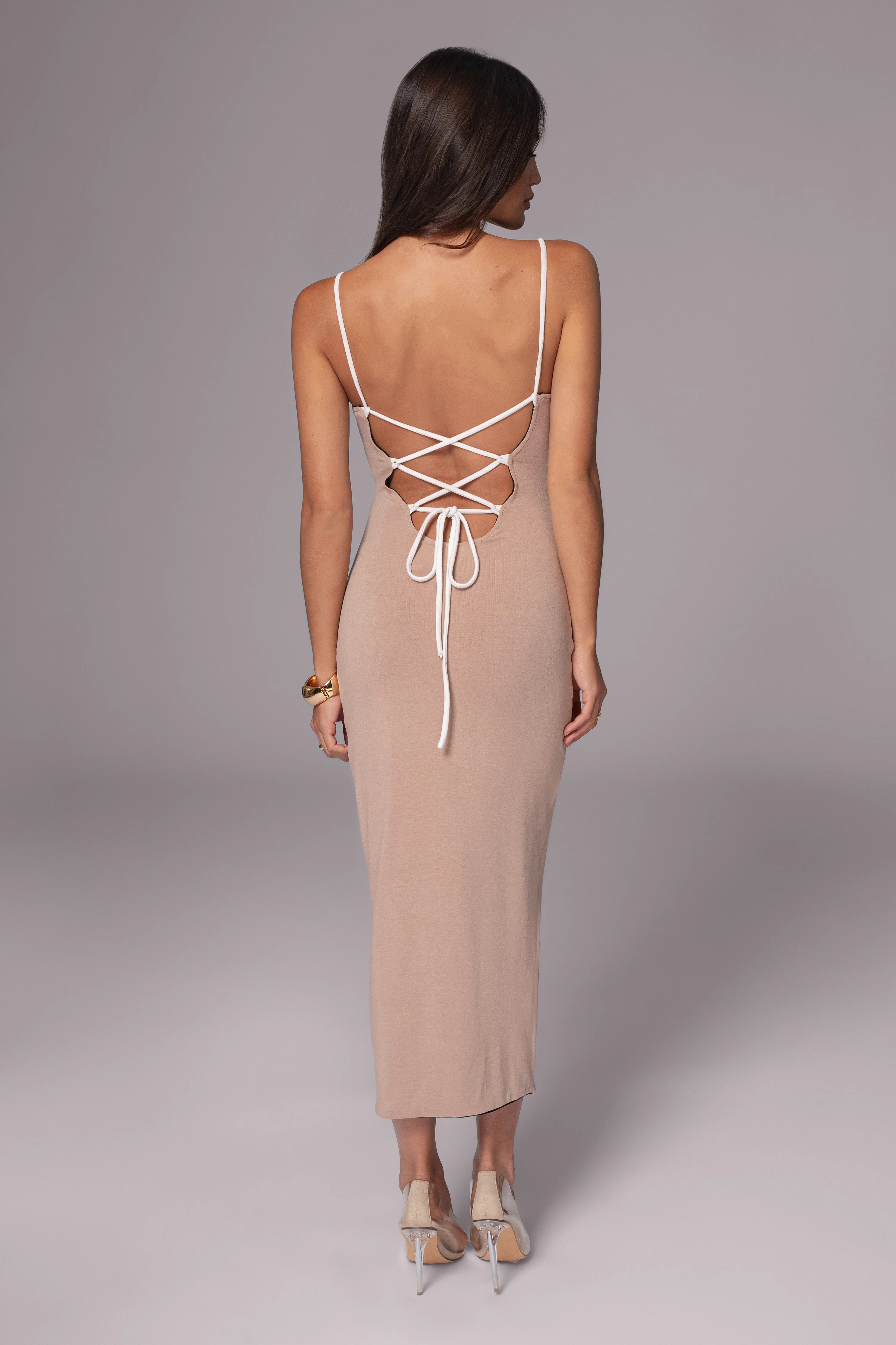 Black/Beige Katia Reversible Dress - Image 3
