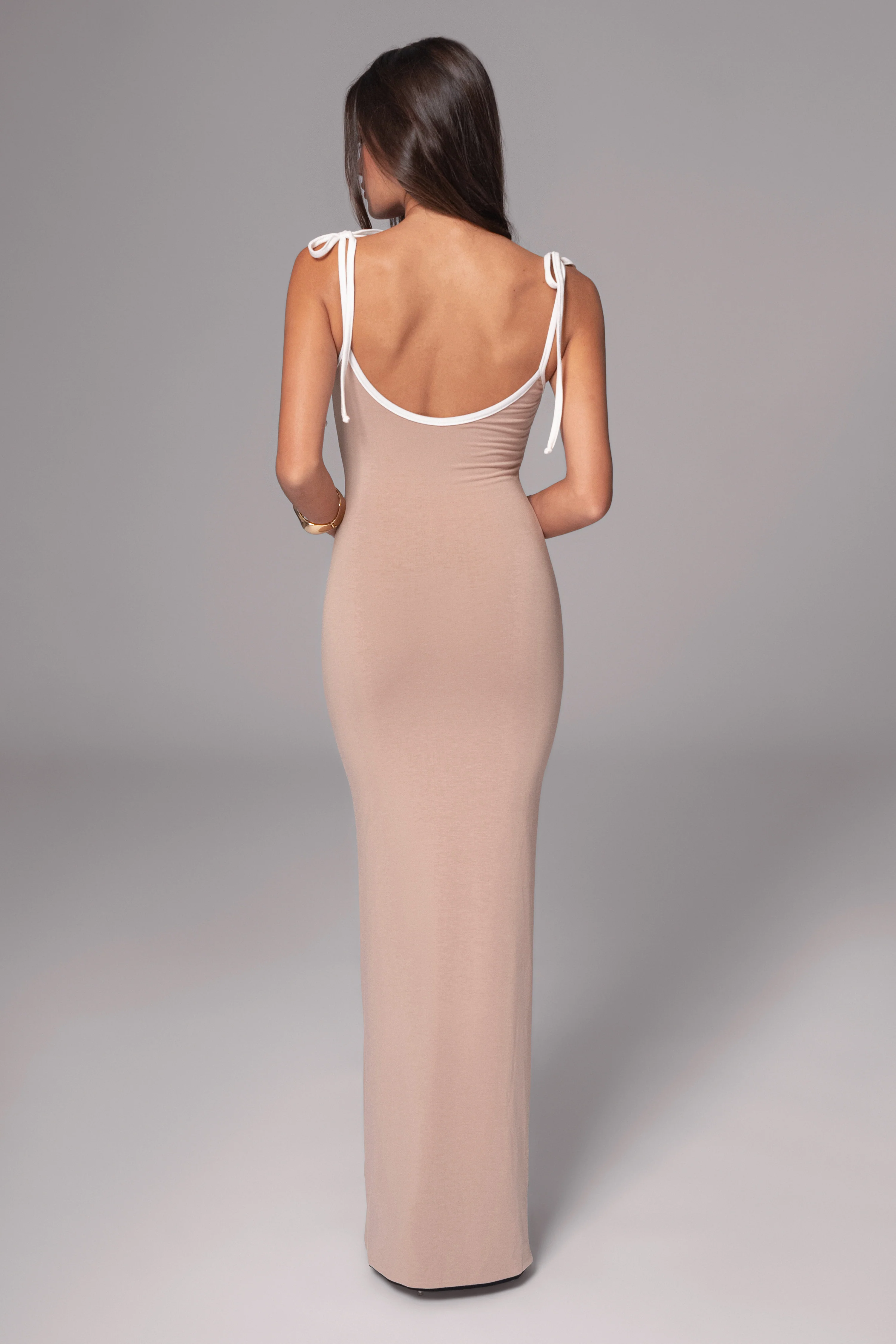 Black/Beige Shawna Reversible Maxi Dress - Image 20