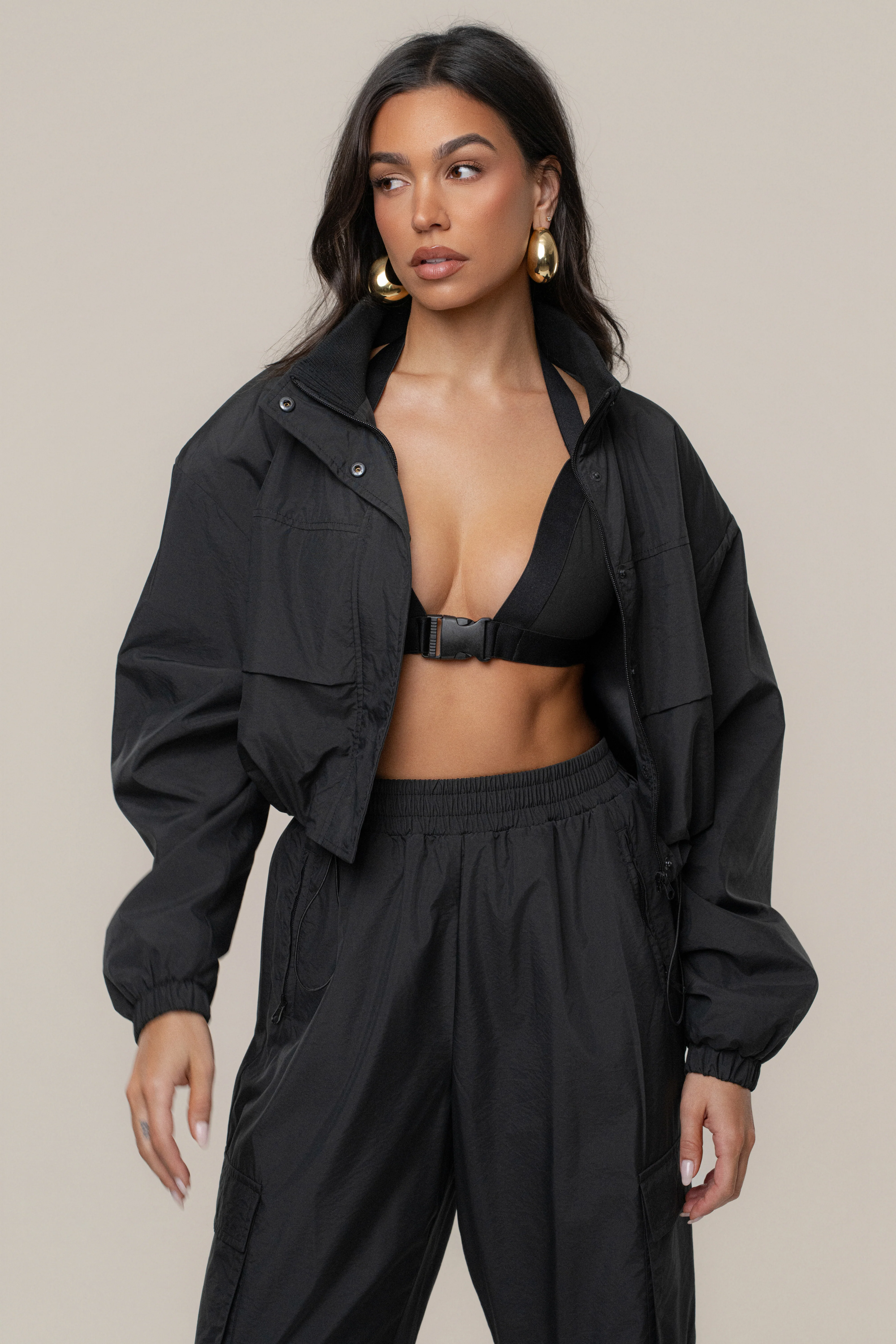 Black Belted Motion Halter Top - Image 3