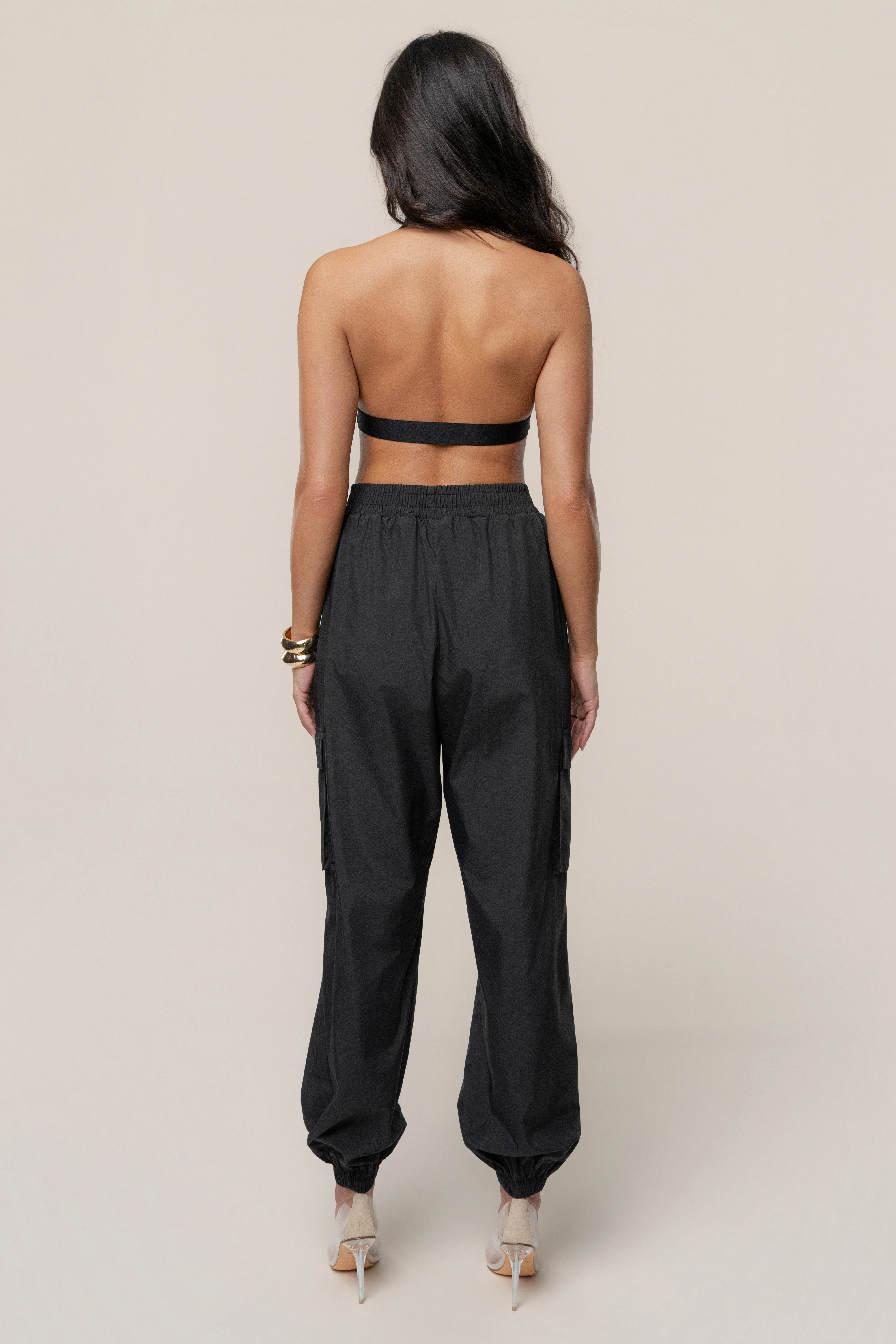 Black Belted Motion Halter Top - Image 8