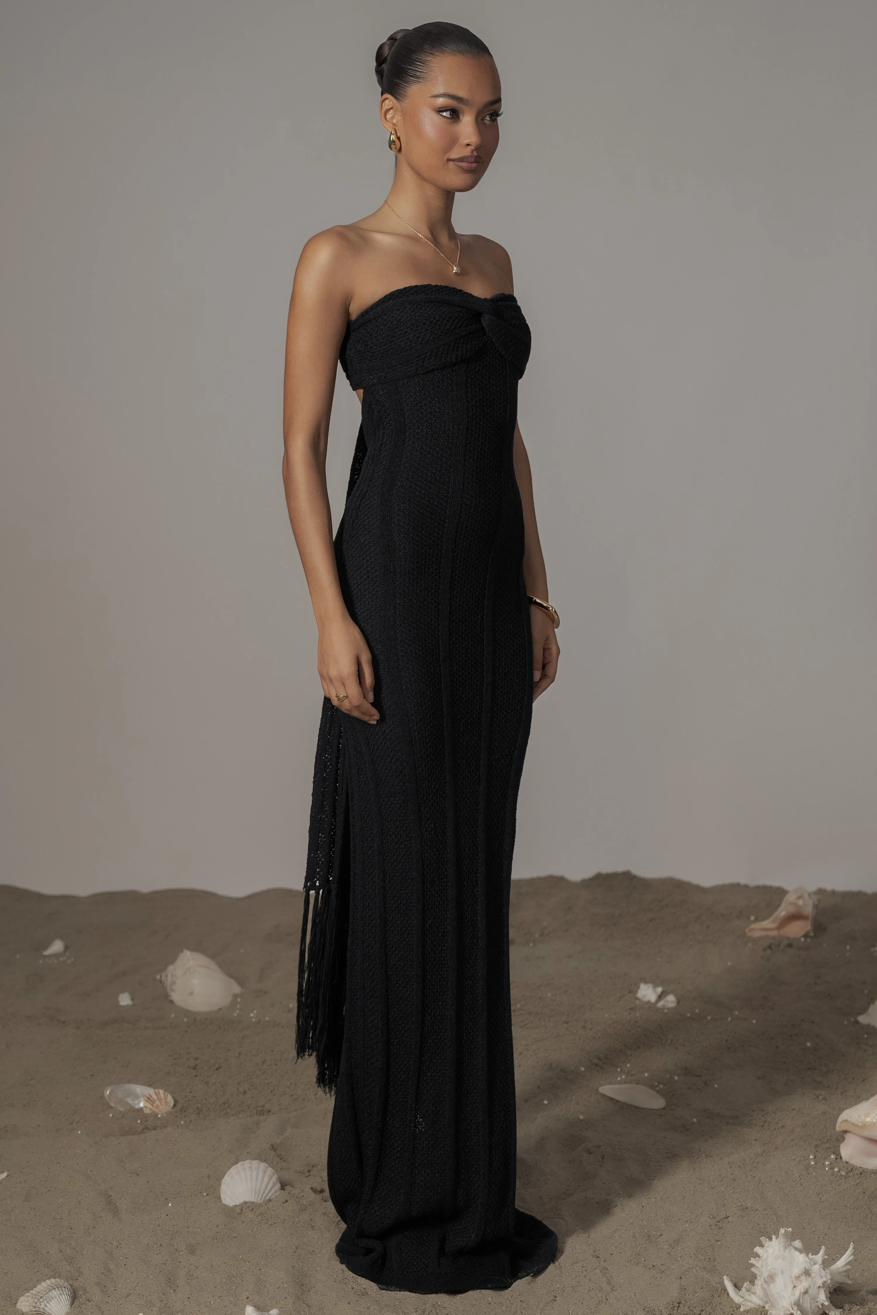 Black Blanca Strapless Maxi Dress - Image 5