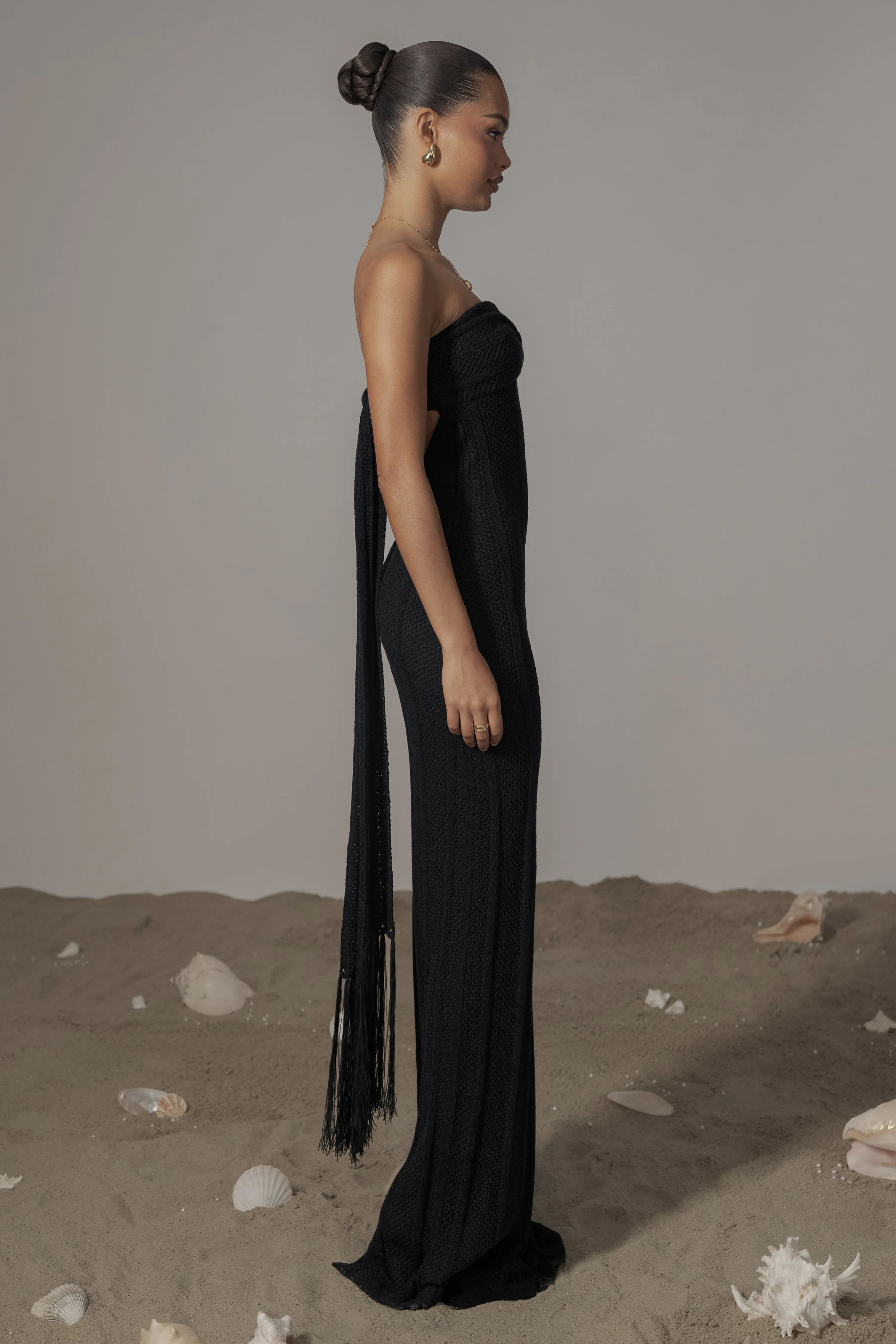 Black Blanca Strapless Maxi Dress - Image 7