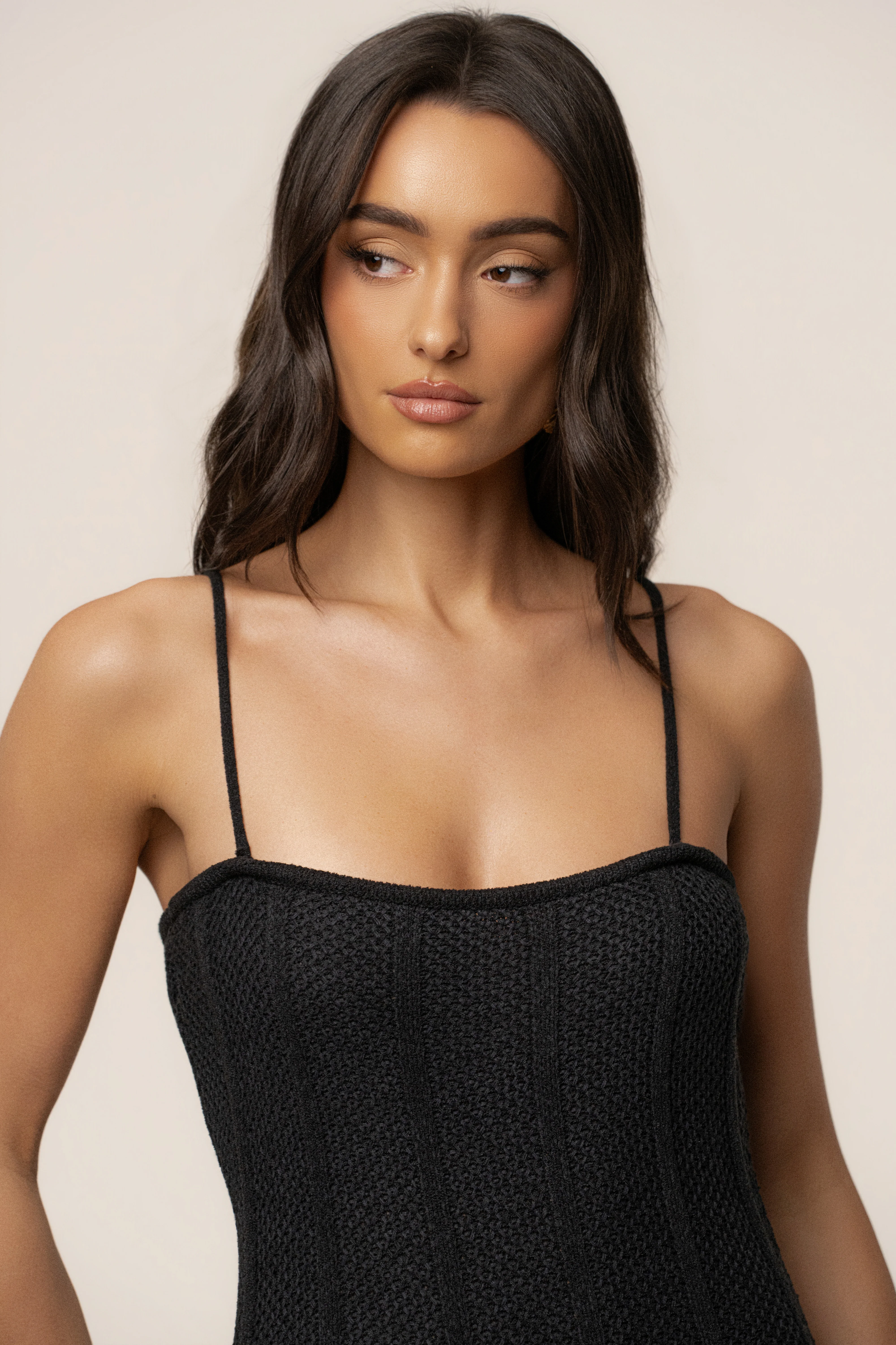 Black Cabana Views Crochet Dress - Image 3