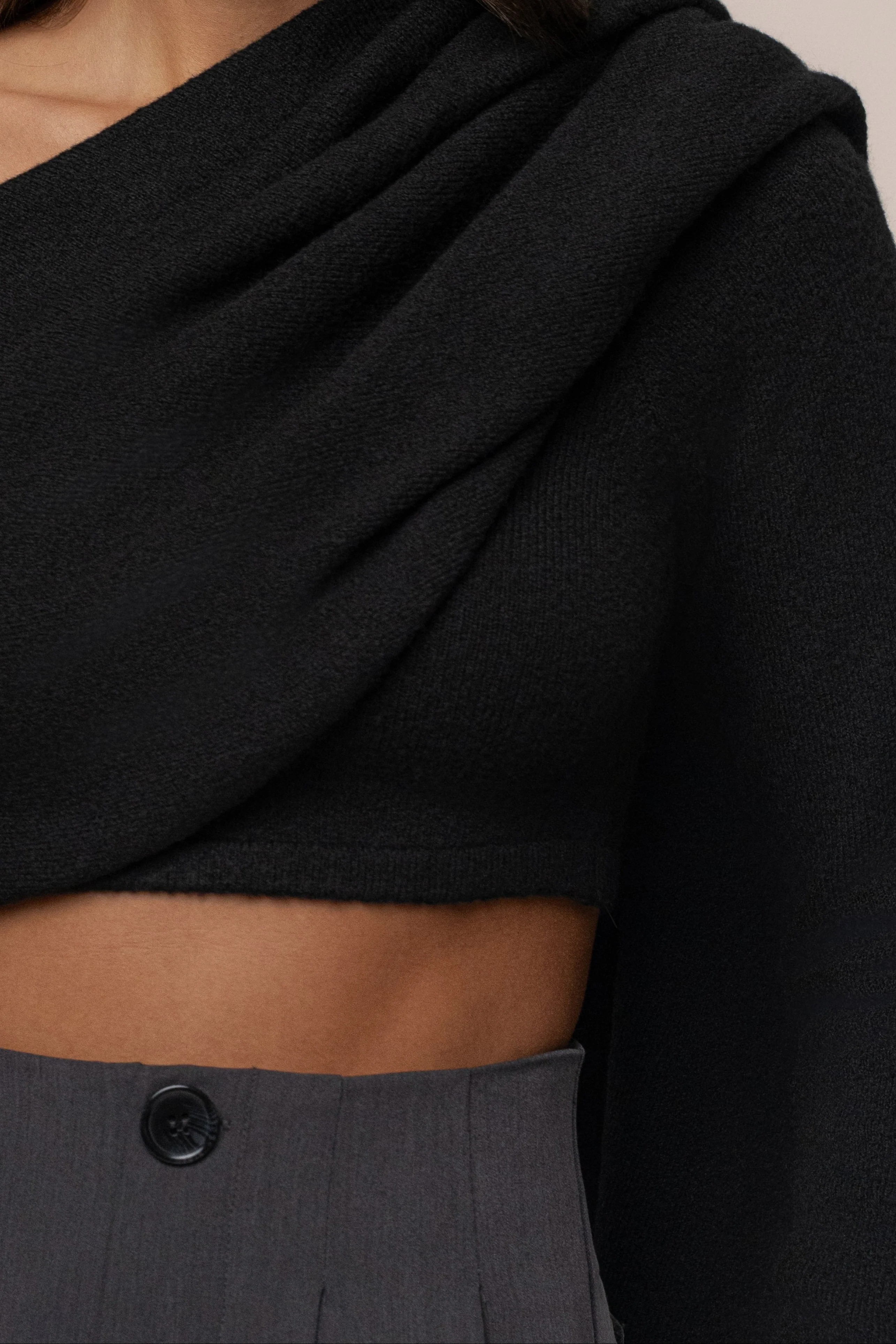 Black Capsule One Shoulder Top - Image 10