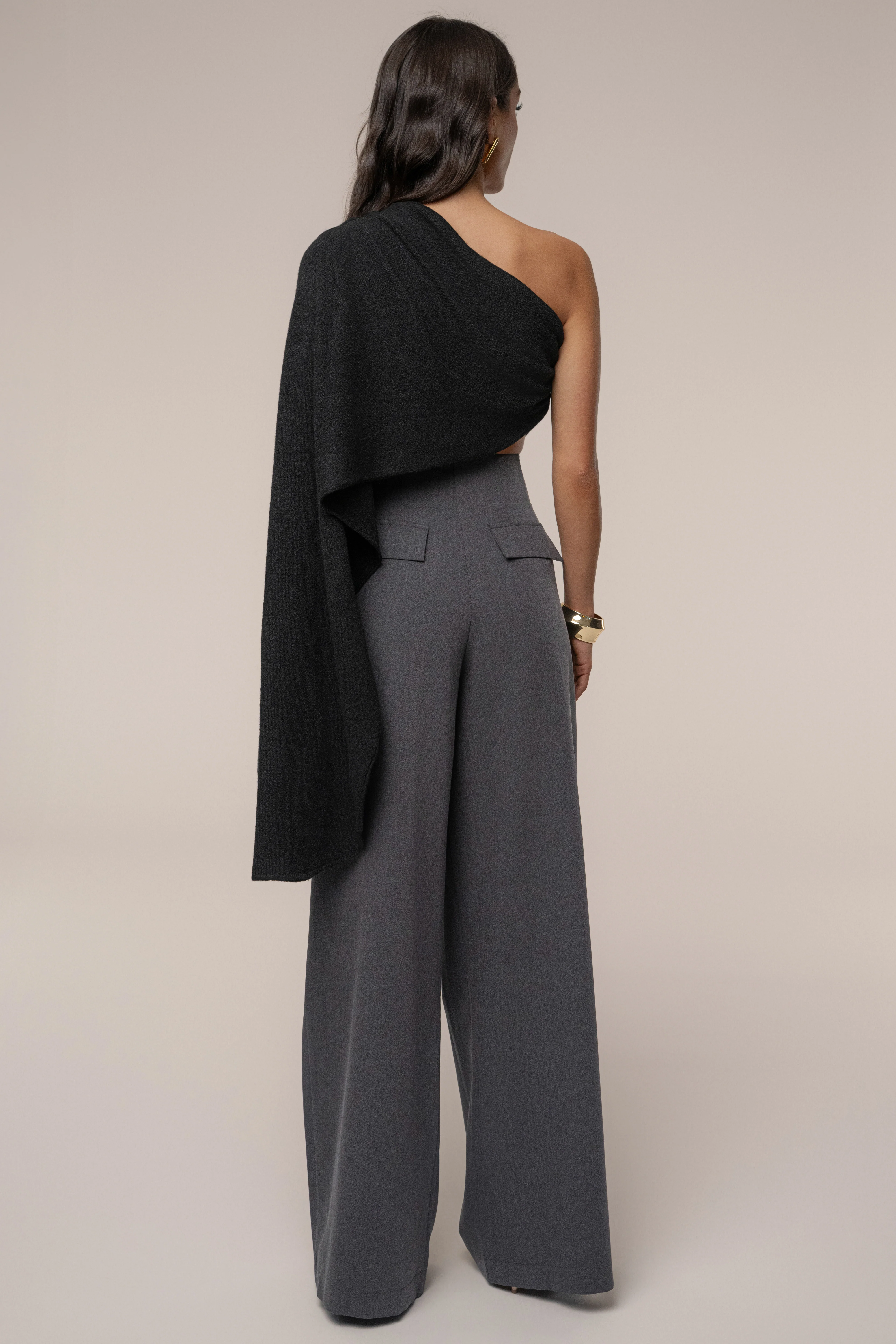 Black Capsule One Shoulder Top - Image 8