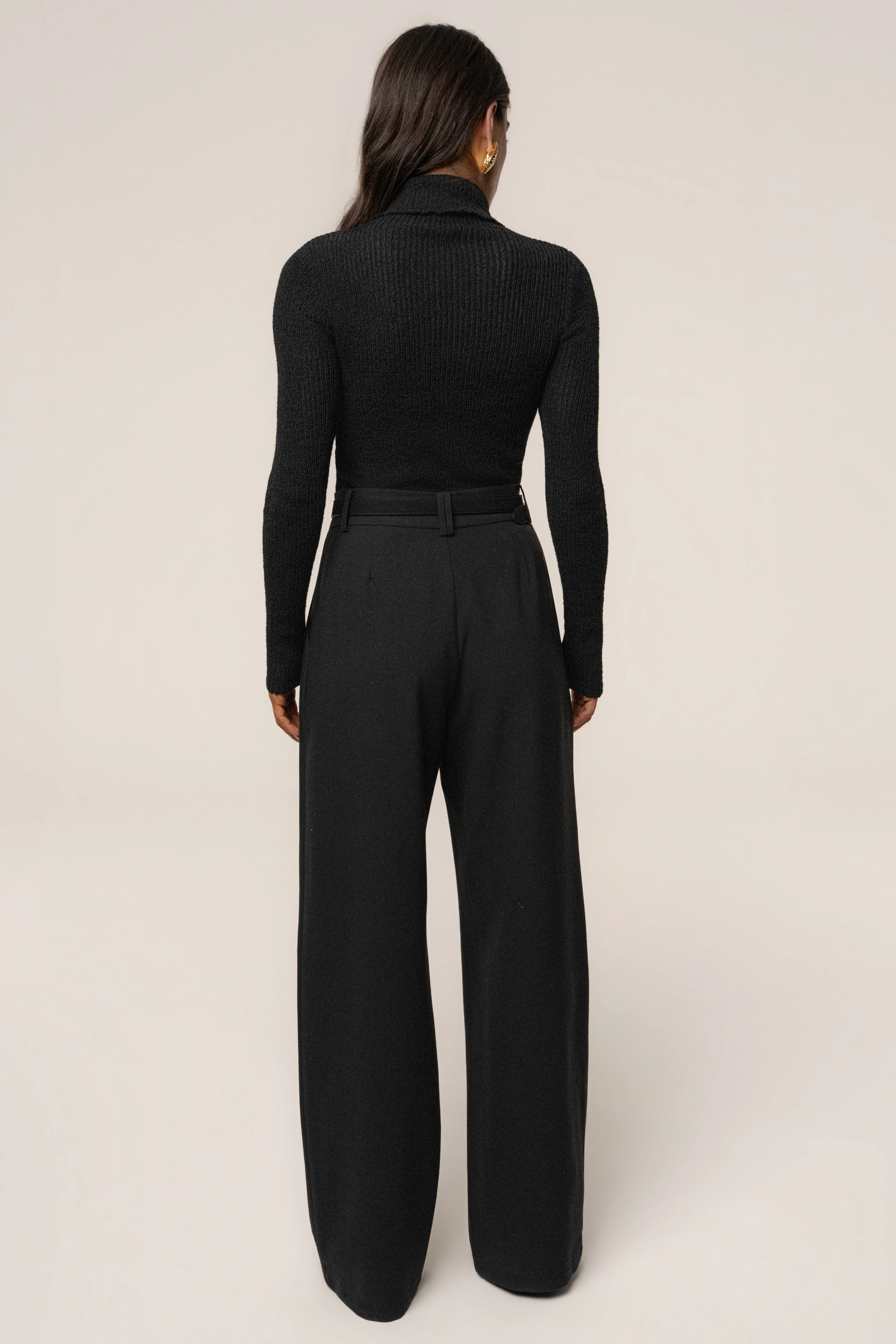 Black Carli Turtle Neck Top - Image 9