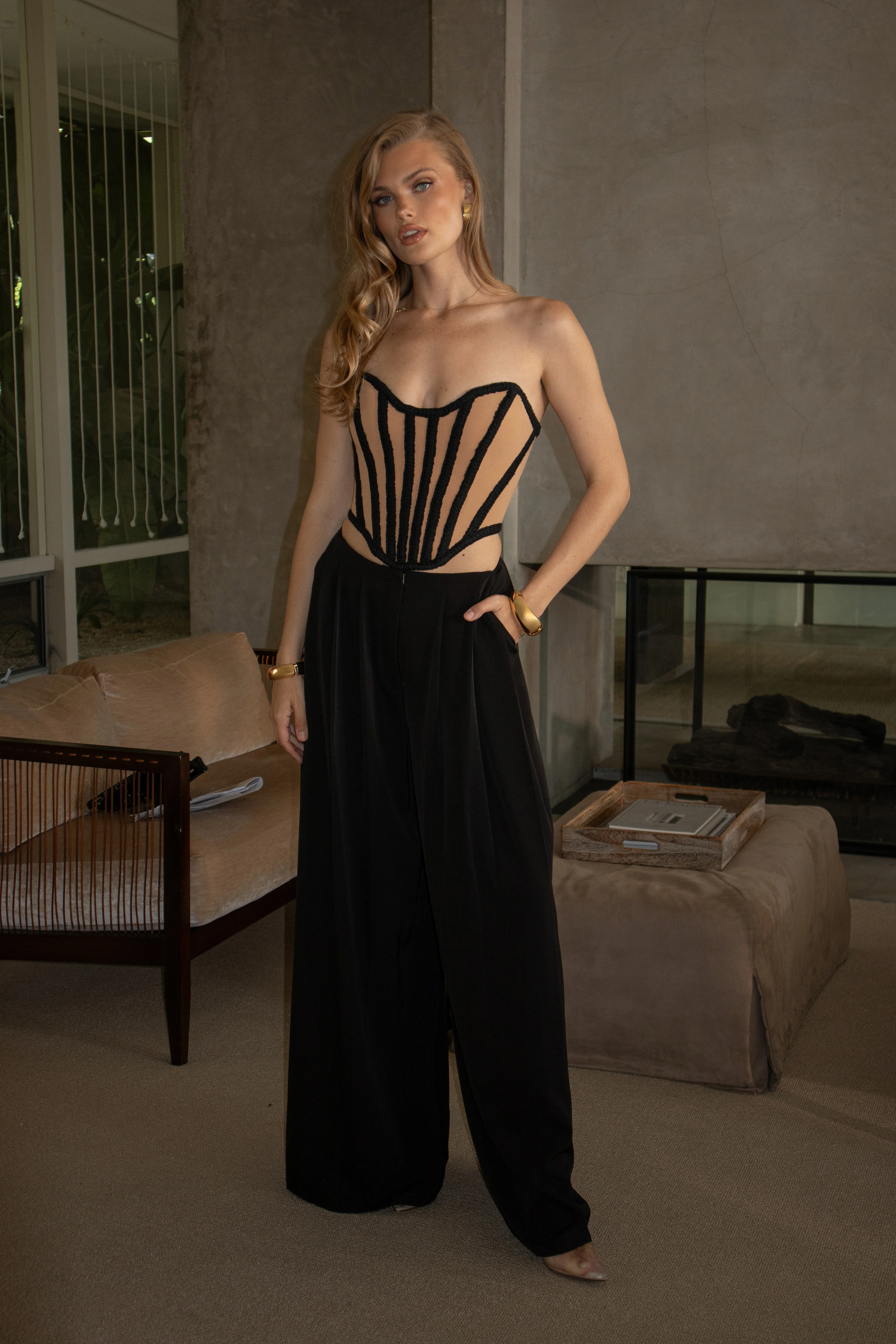 Black Cassis Braided Corset - Image 4