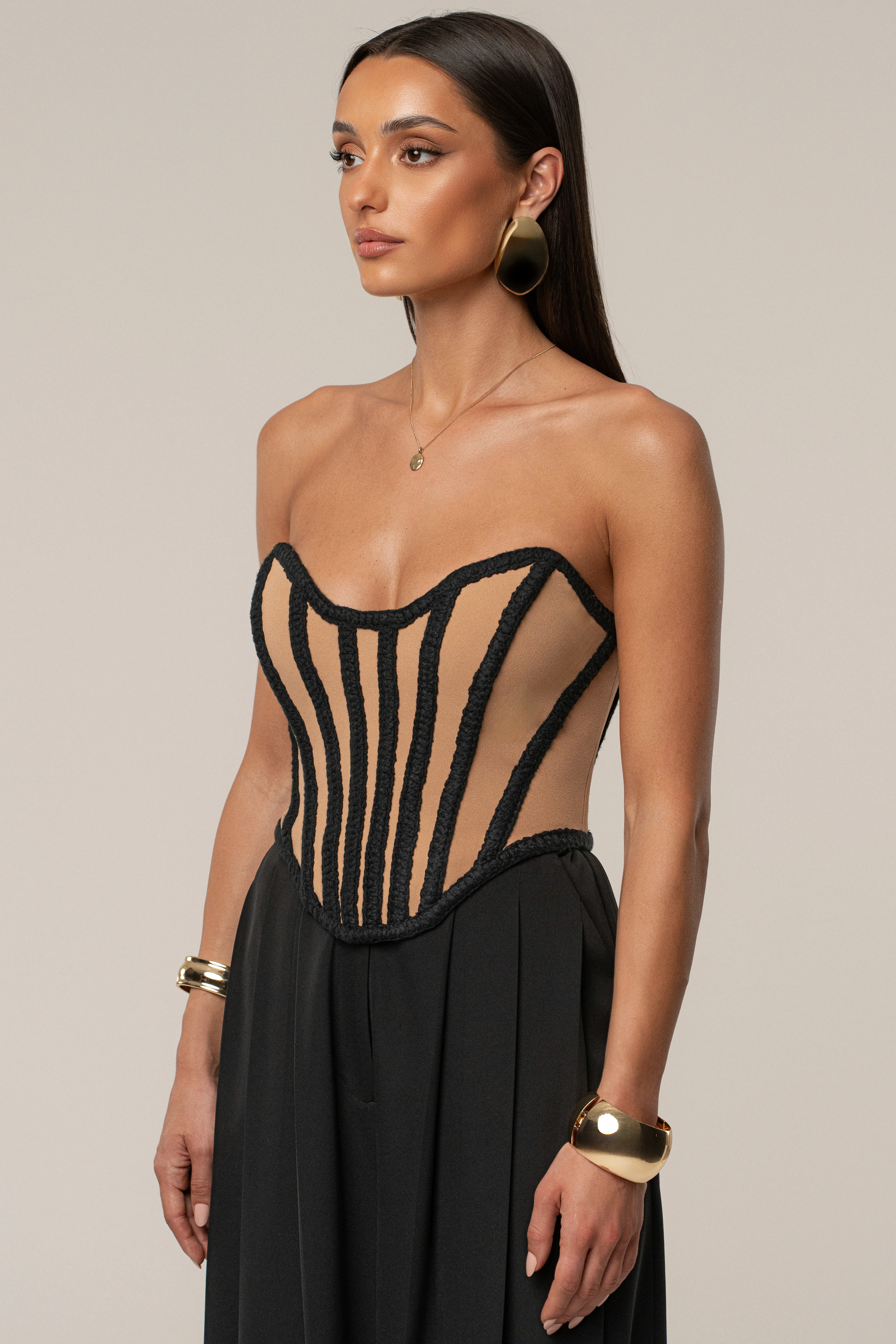 Black Cassis Braided Corset - Image 6