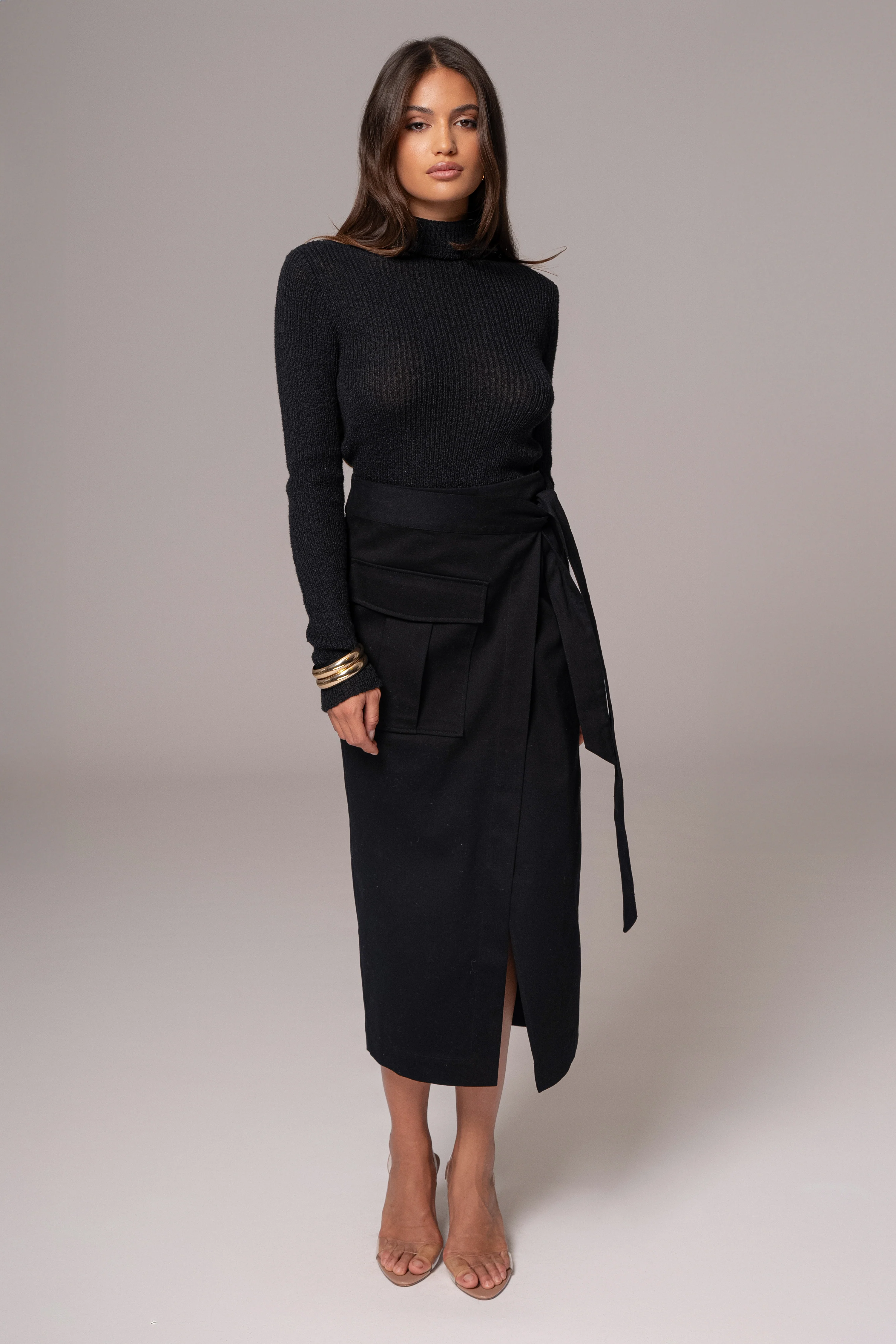 Black City Life Cargo Skirt - Image 3