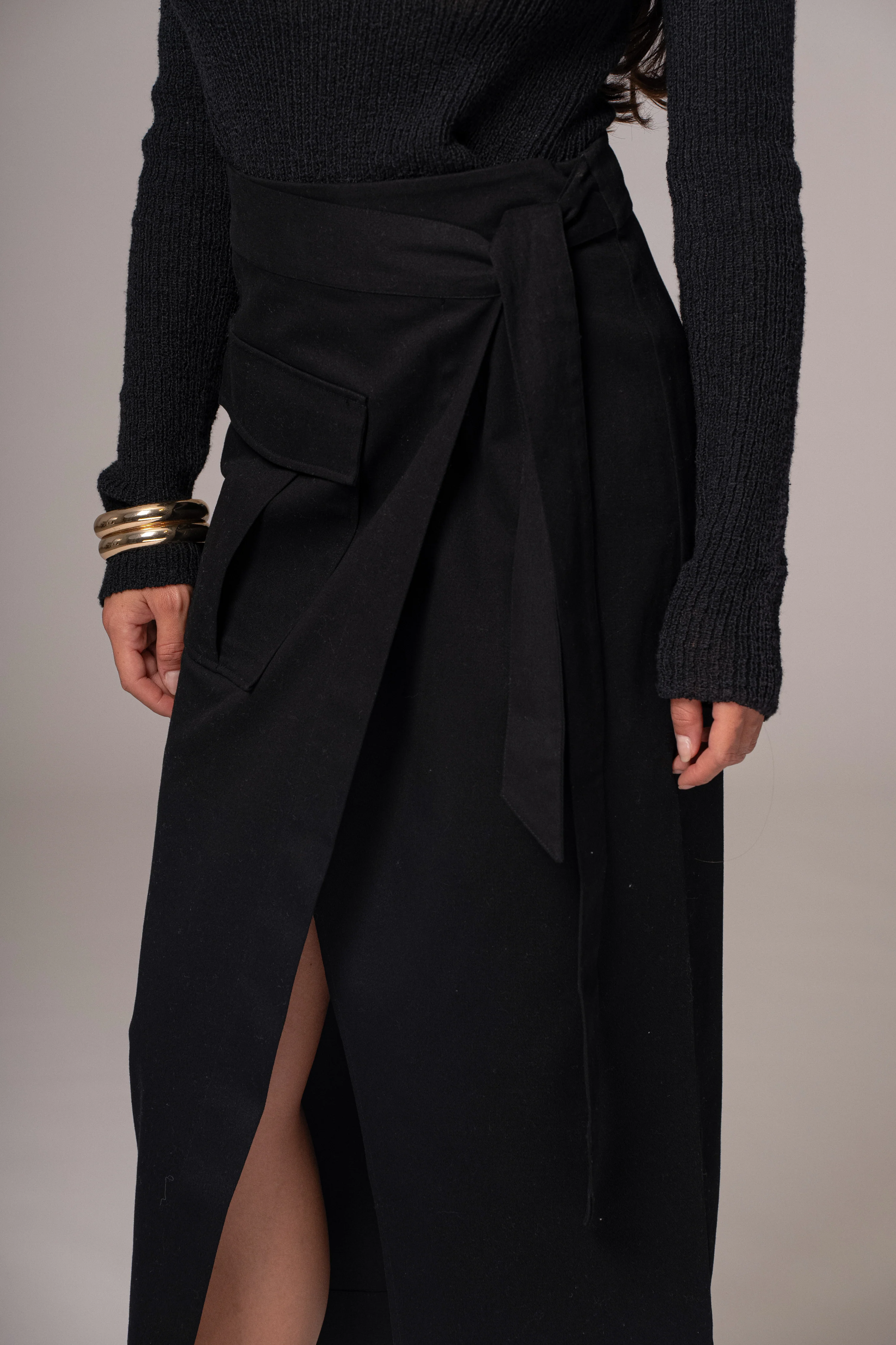 Black City Life Cargo Skirt - Image 4