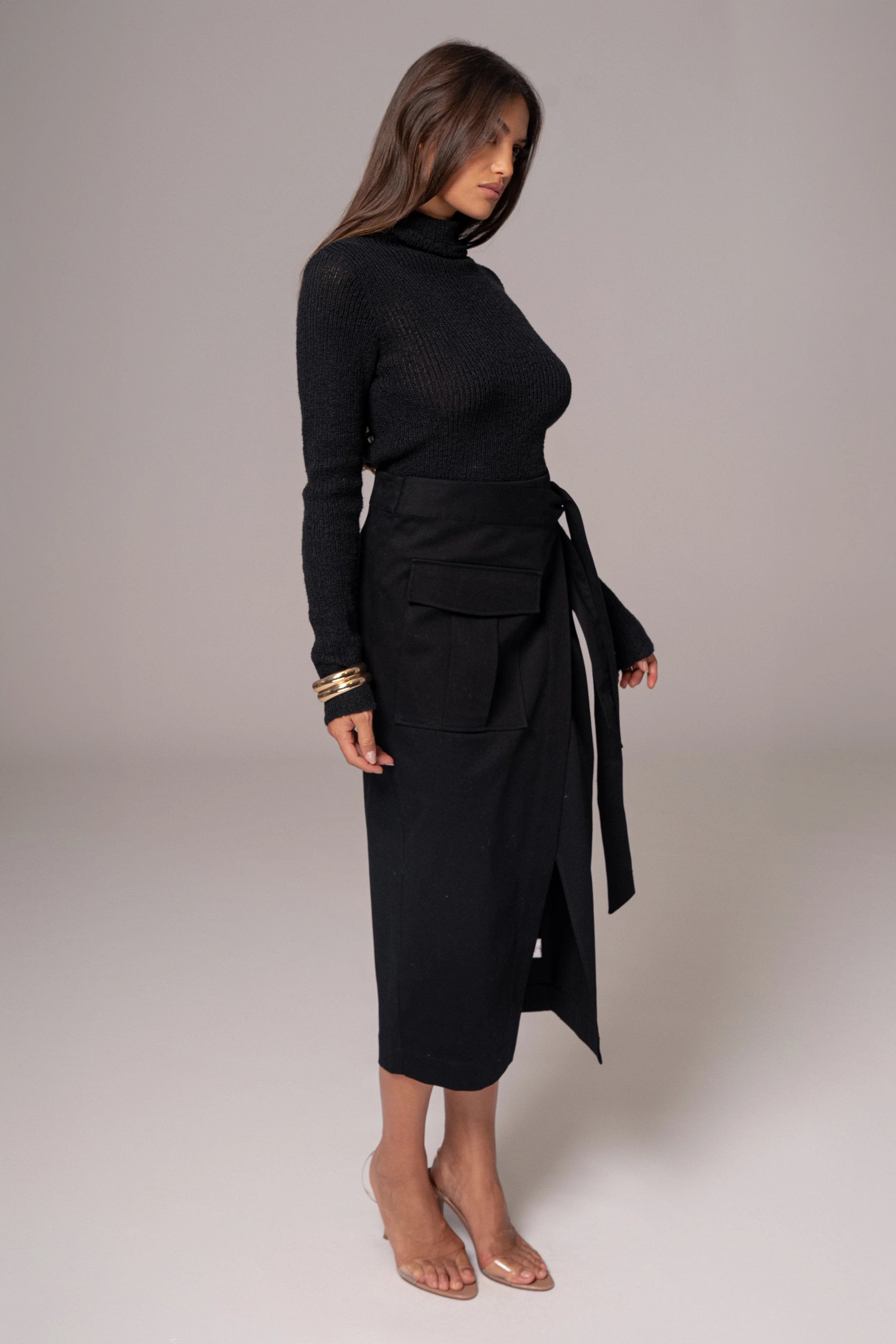 Black City Life Cargo Skirt - Image 5