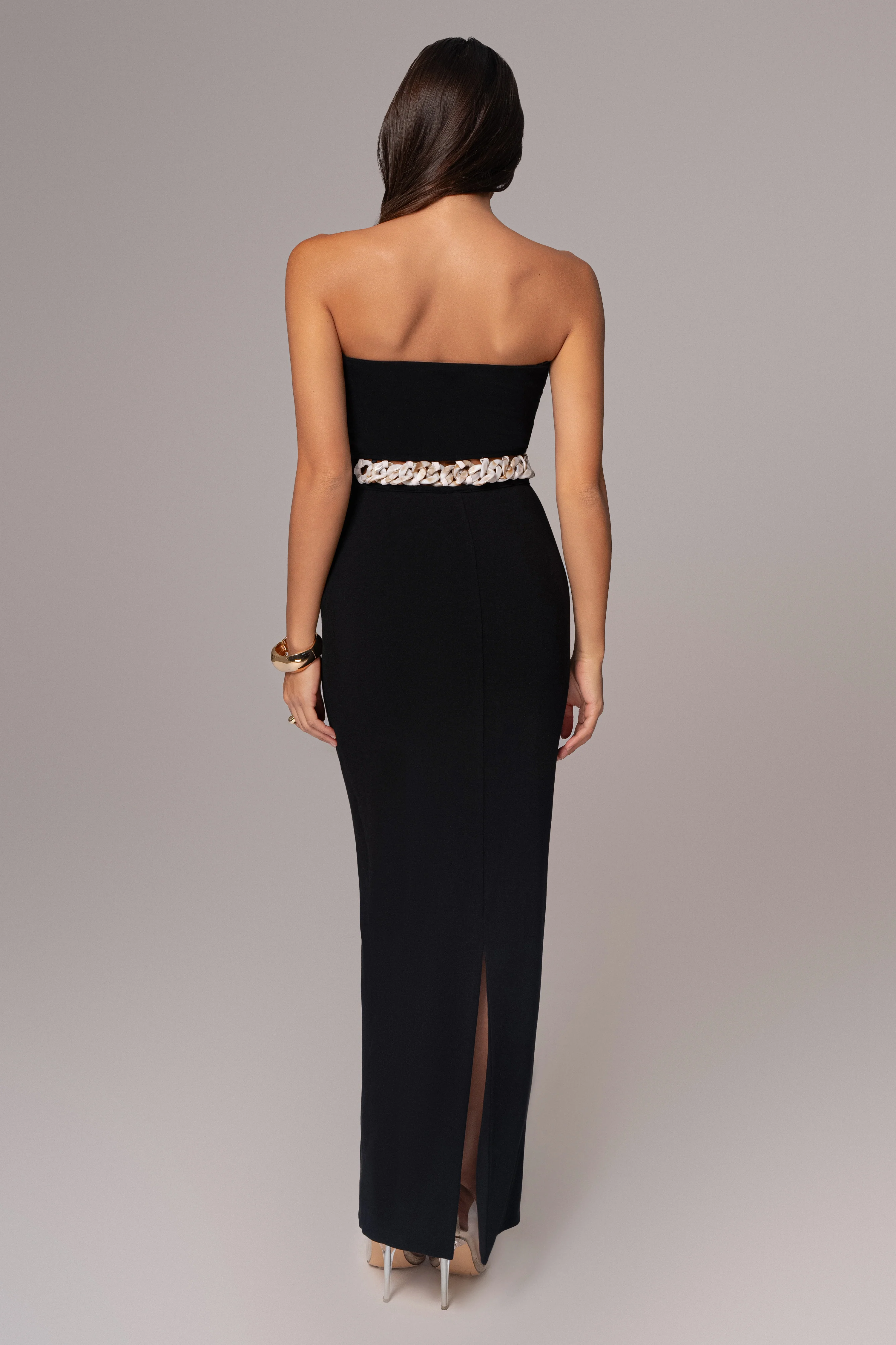 Black Clarisse One Shoulder Dress - Image 3