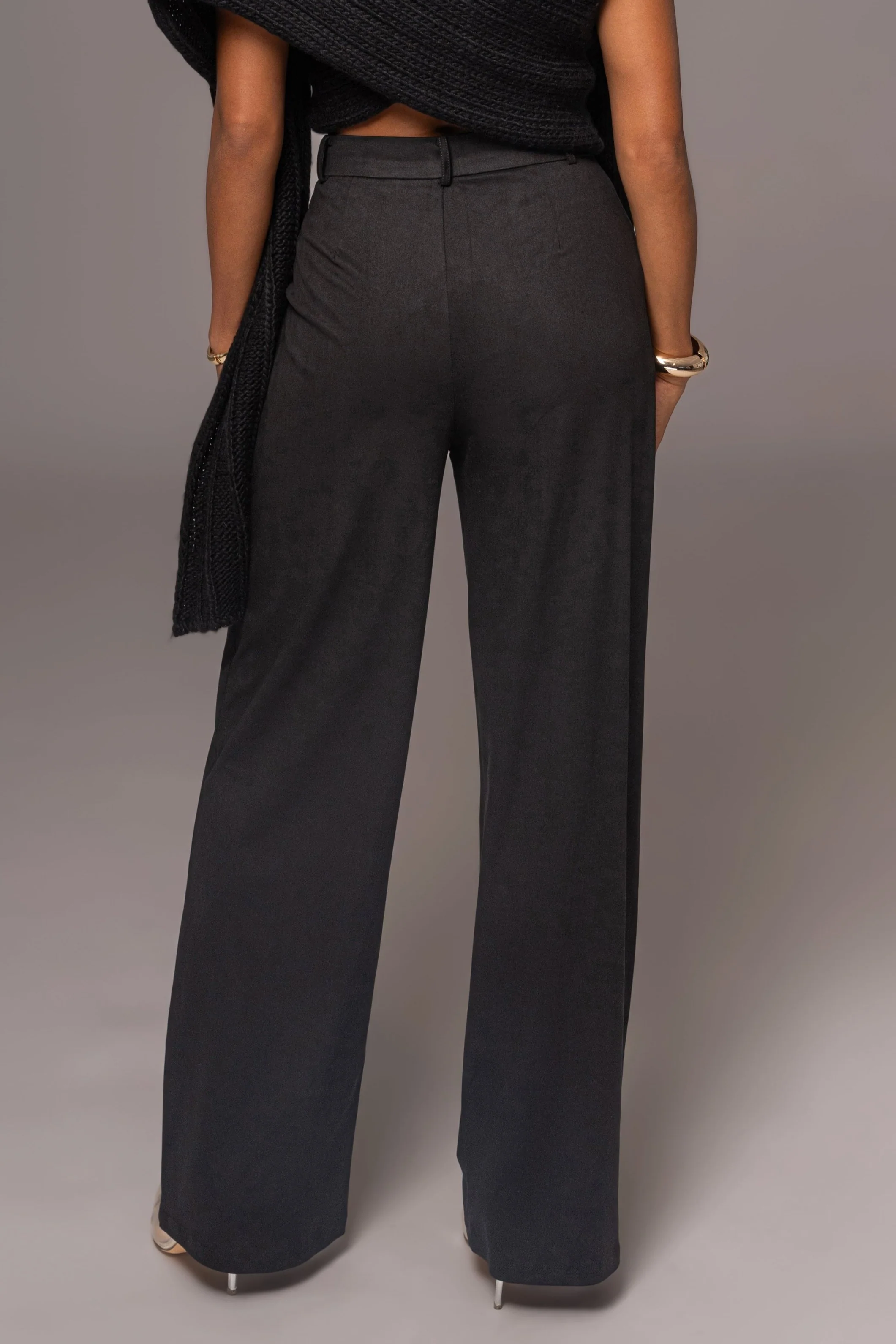 Black Classic High Rise Trousers - Image 14