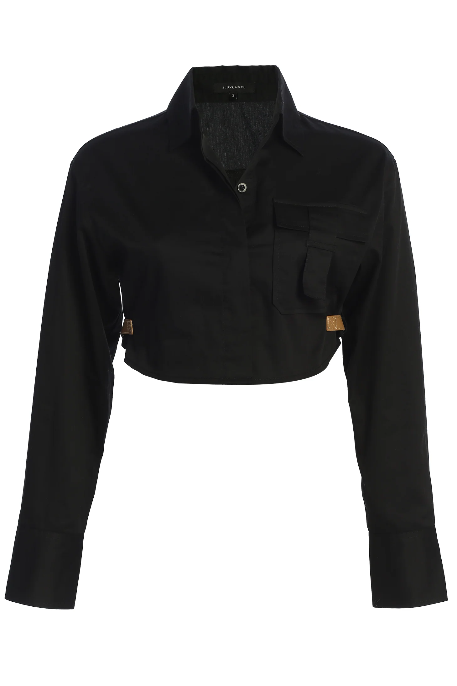 Black Close To You Collared Top - Image 3