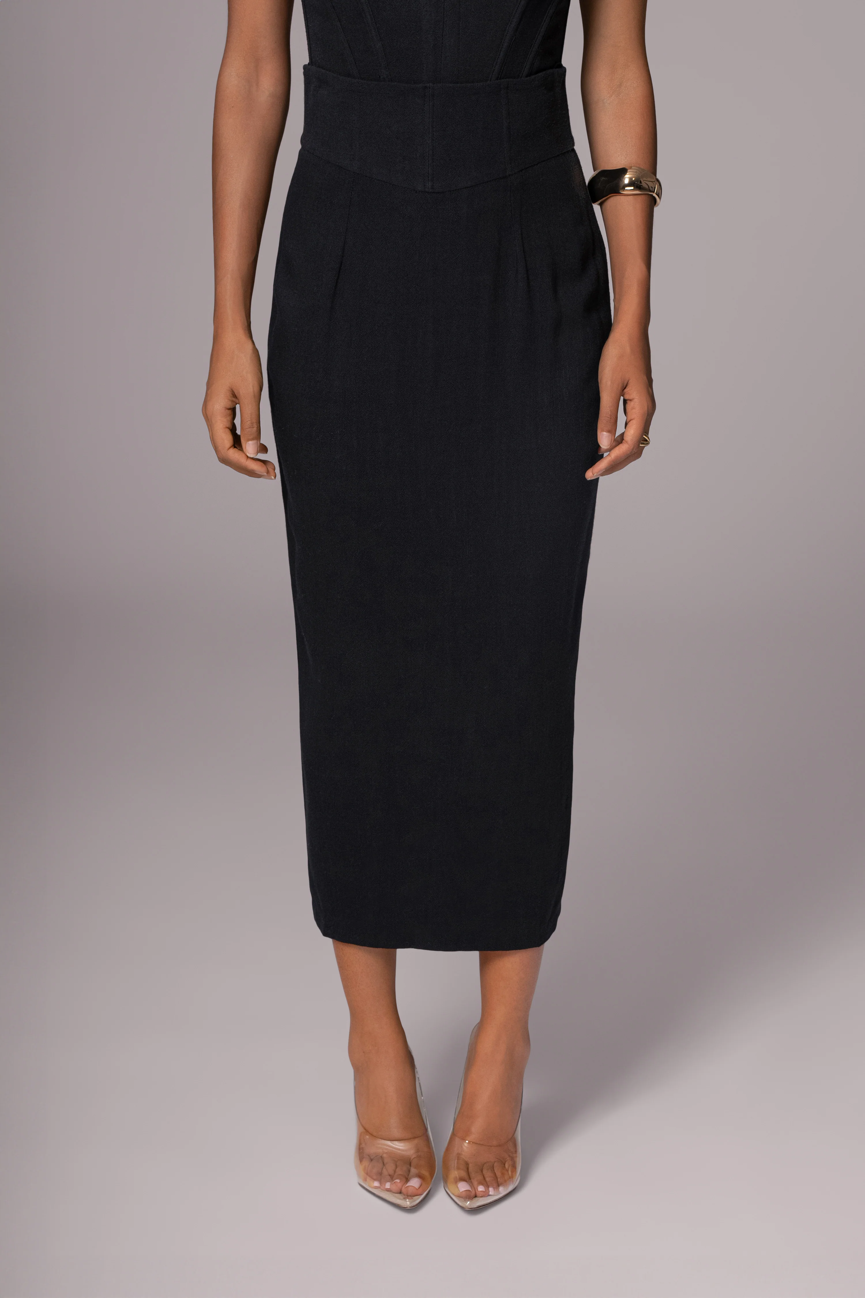 Black Coastland Linen Skirt - Image 4