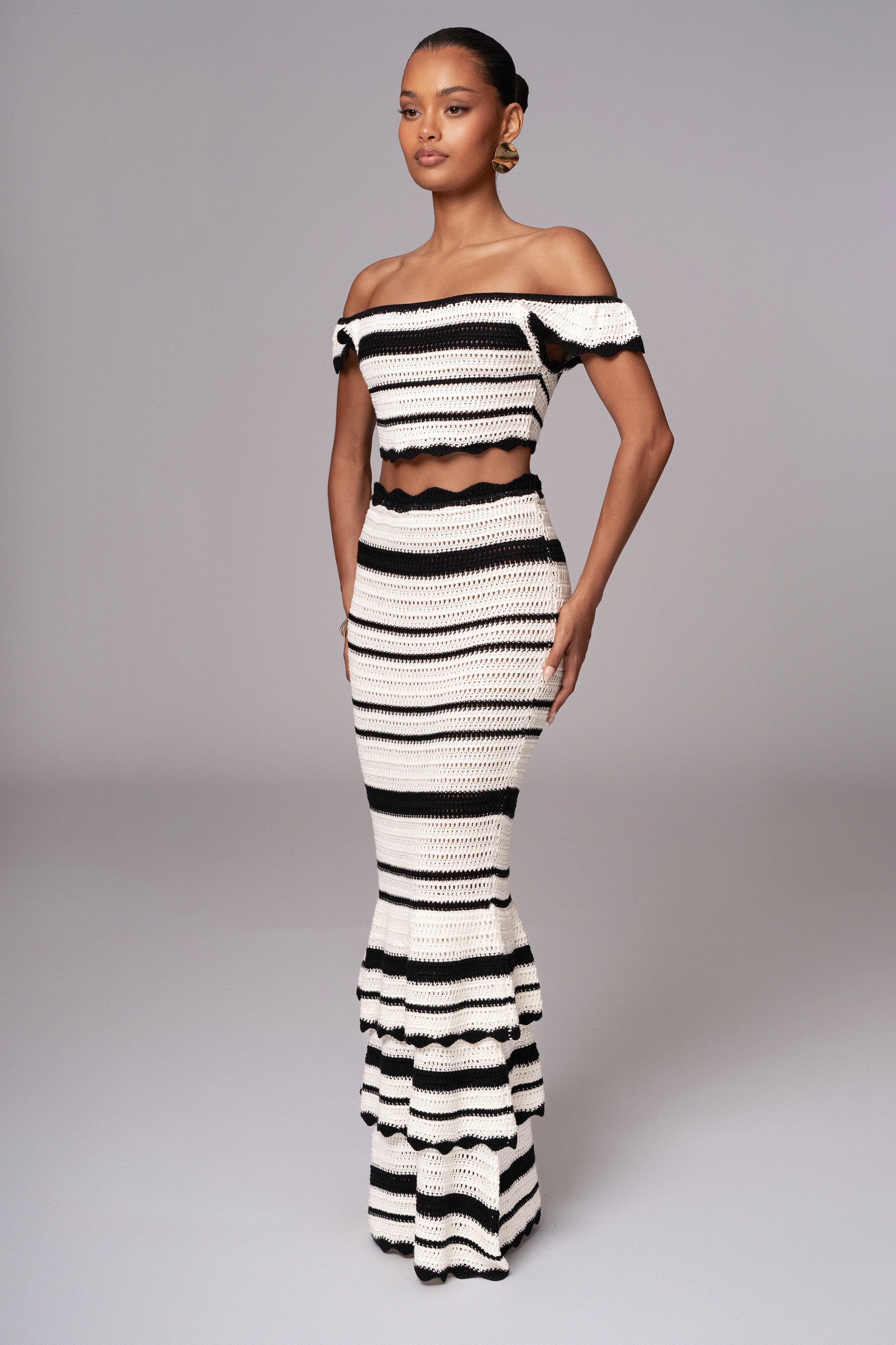 Black Corazon Ruffle Skirt Set - Image 17