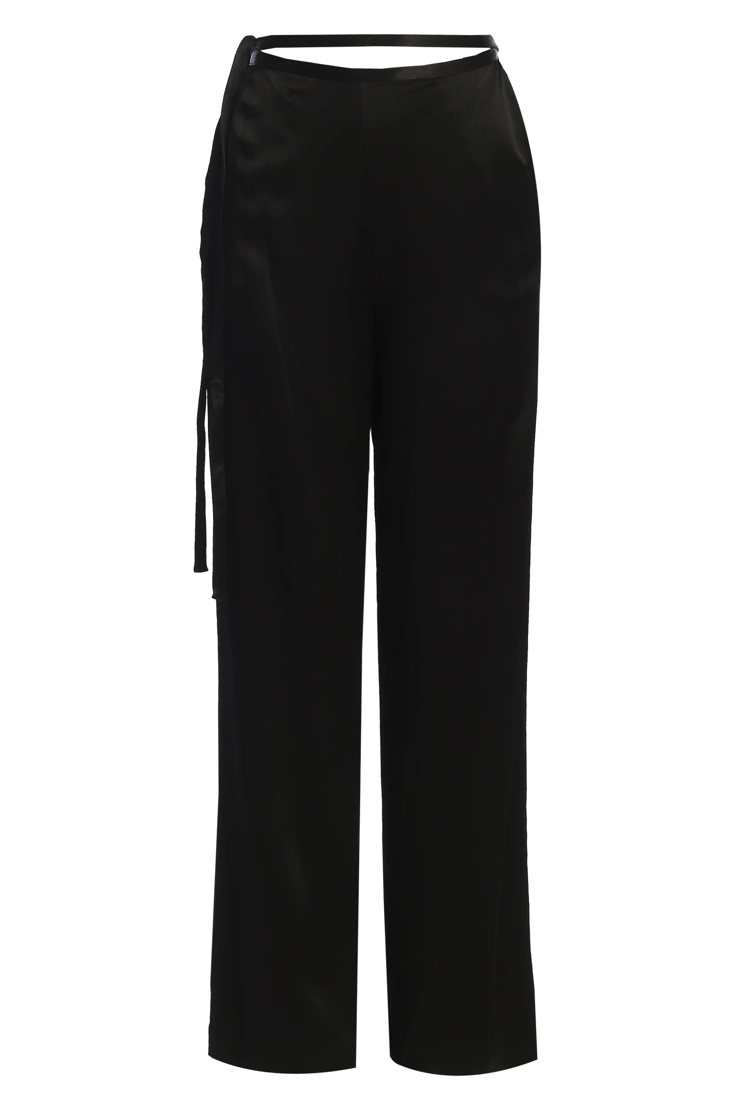 Black Deserae Satin Pants - Image 6