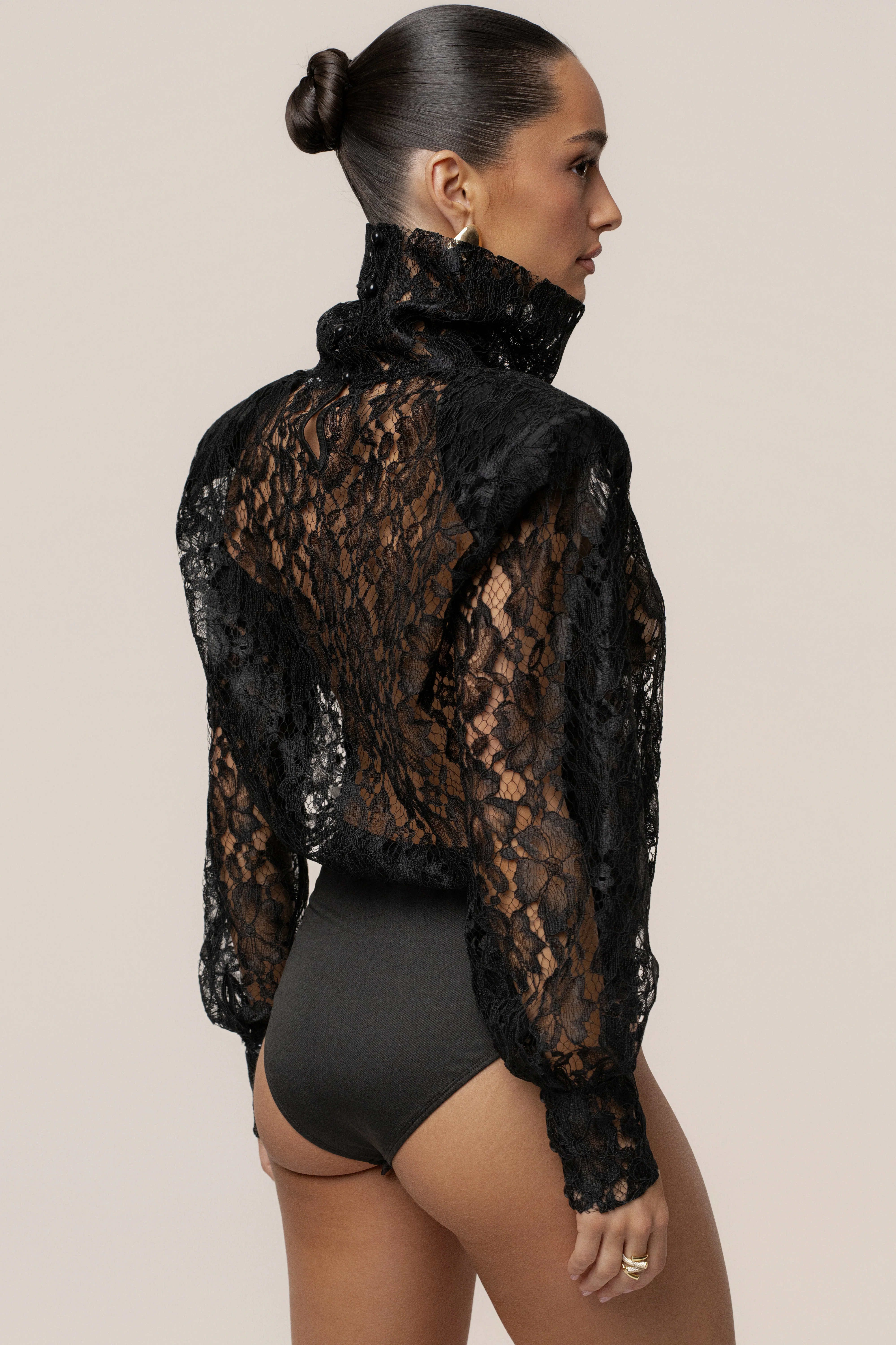 Black Devotion Lace Bodysuit & Skirt Set - Image 18