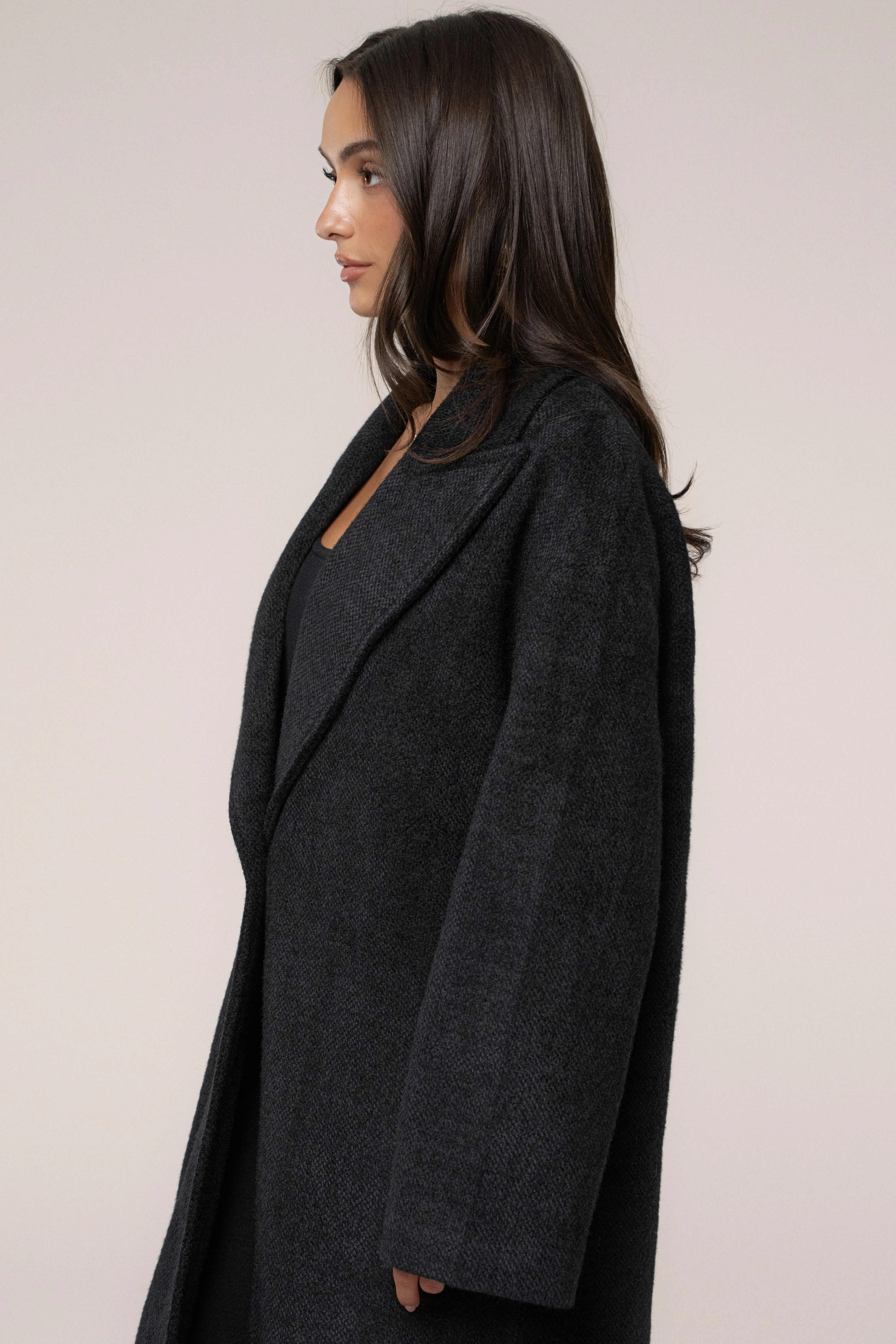 Black Dion Oversized Coat - Image 7