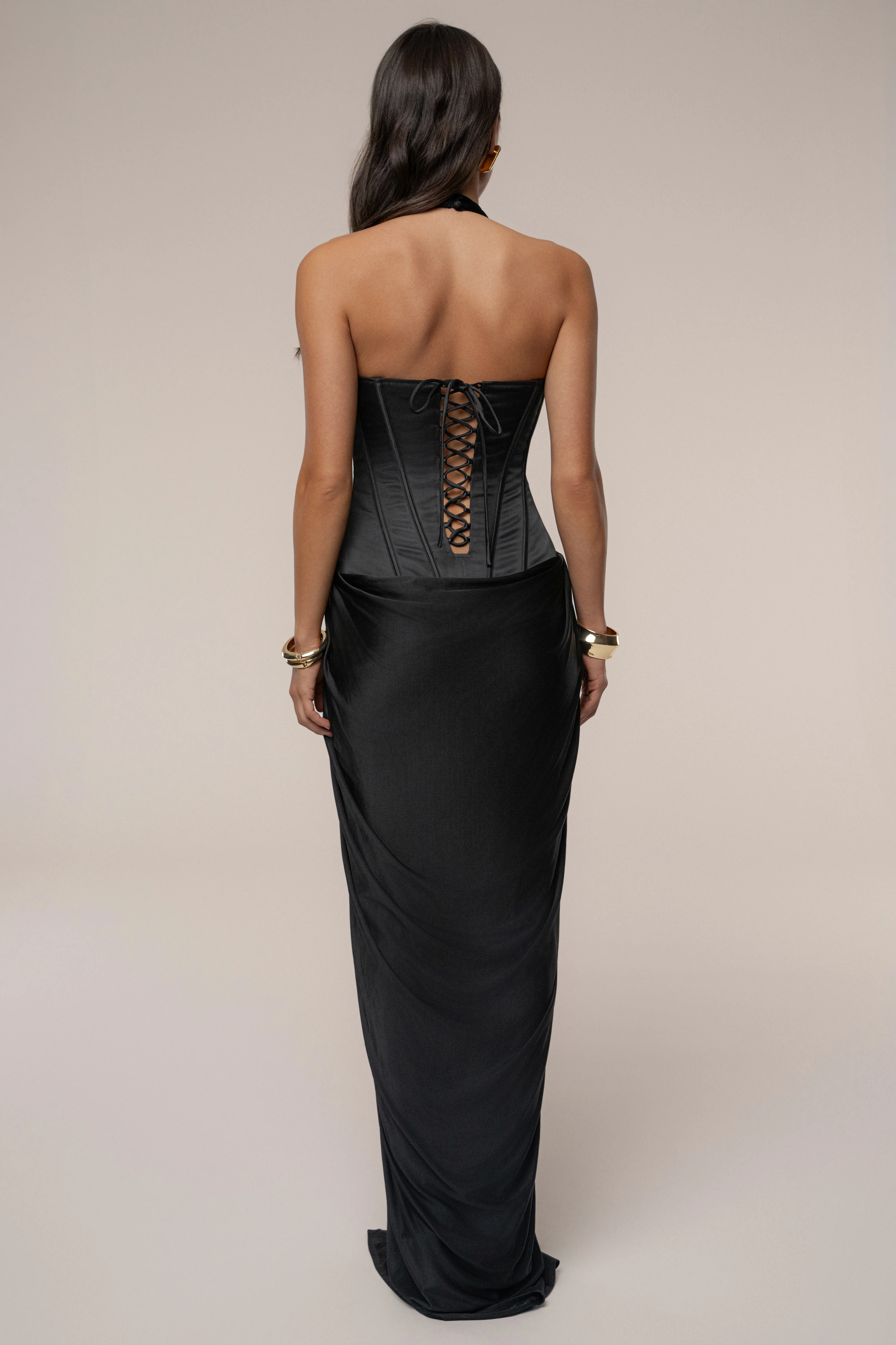 Black Drape And Destiny Maxi Dress - Image 9
