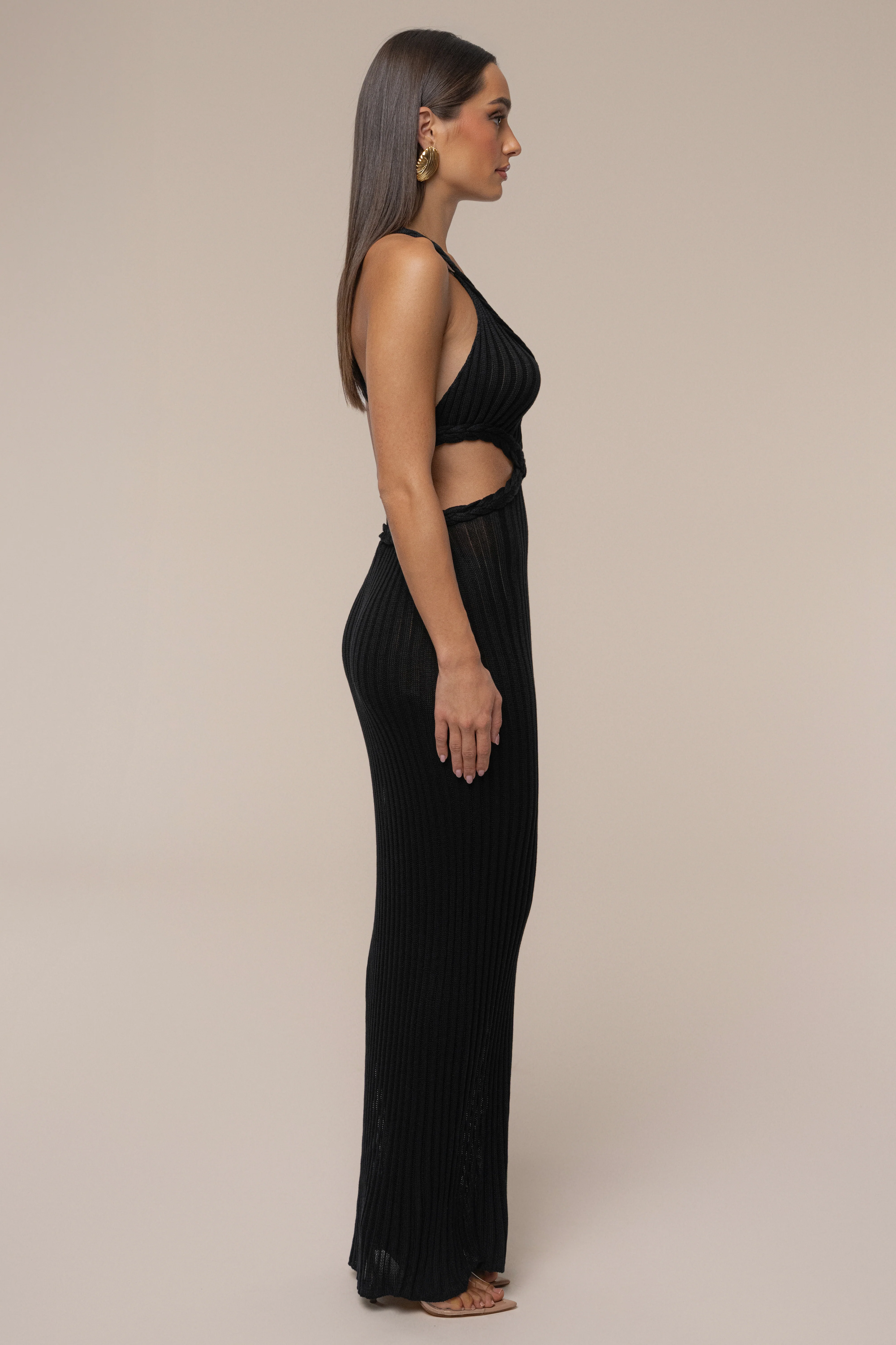 Black Drift And Dream Braided Maxi Dress - Image 5