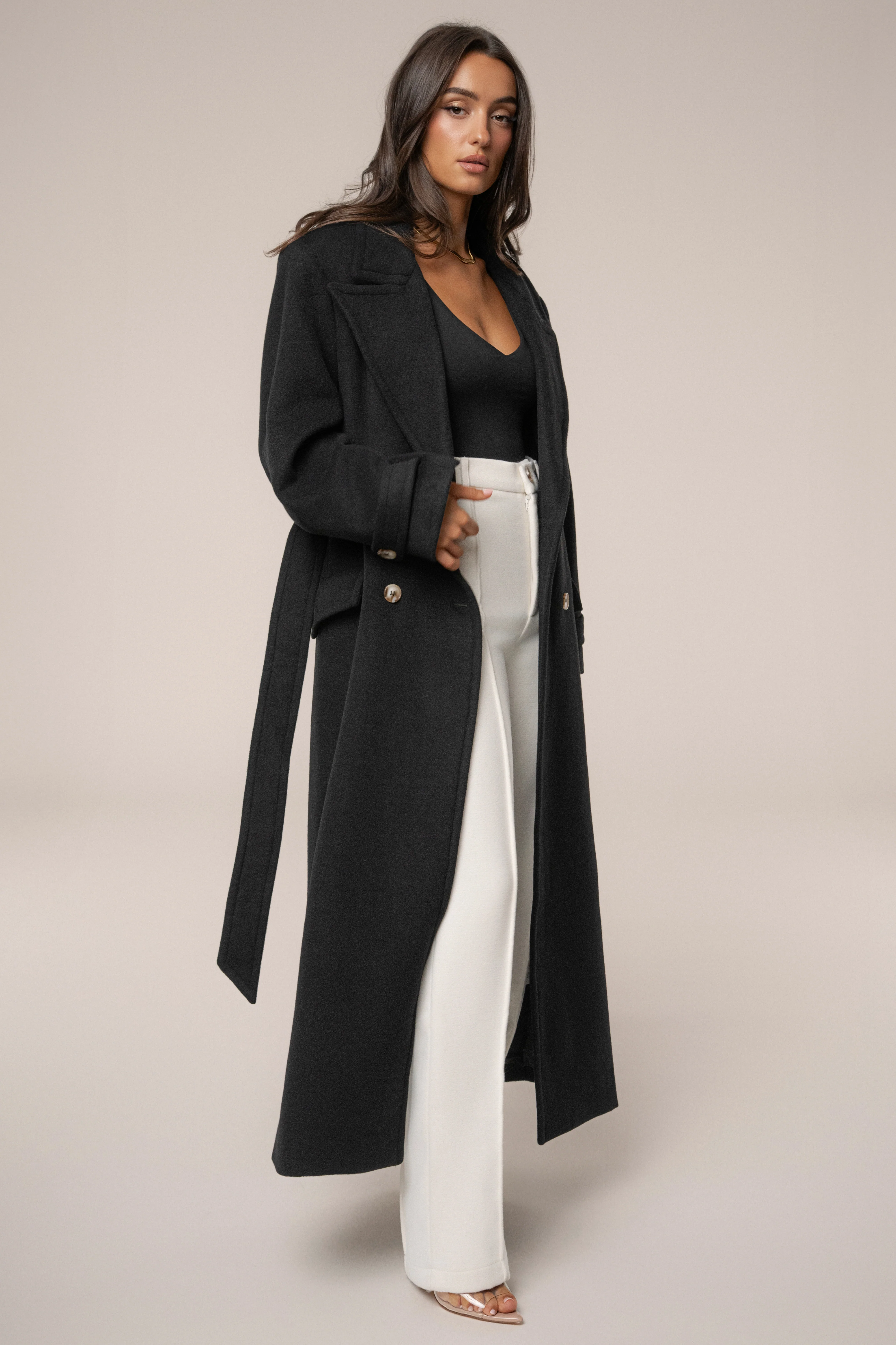 Black Empire Longline Coat - Image 5