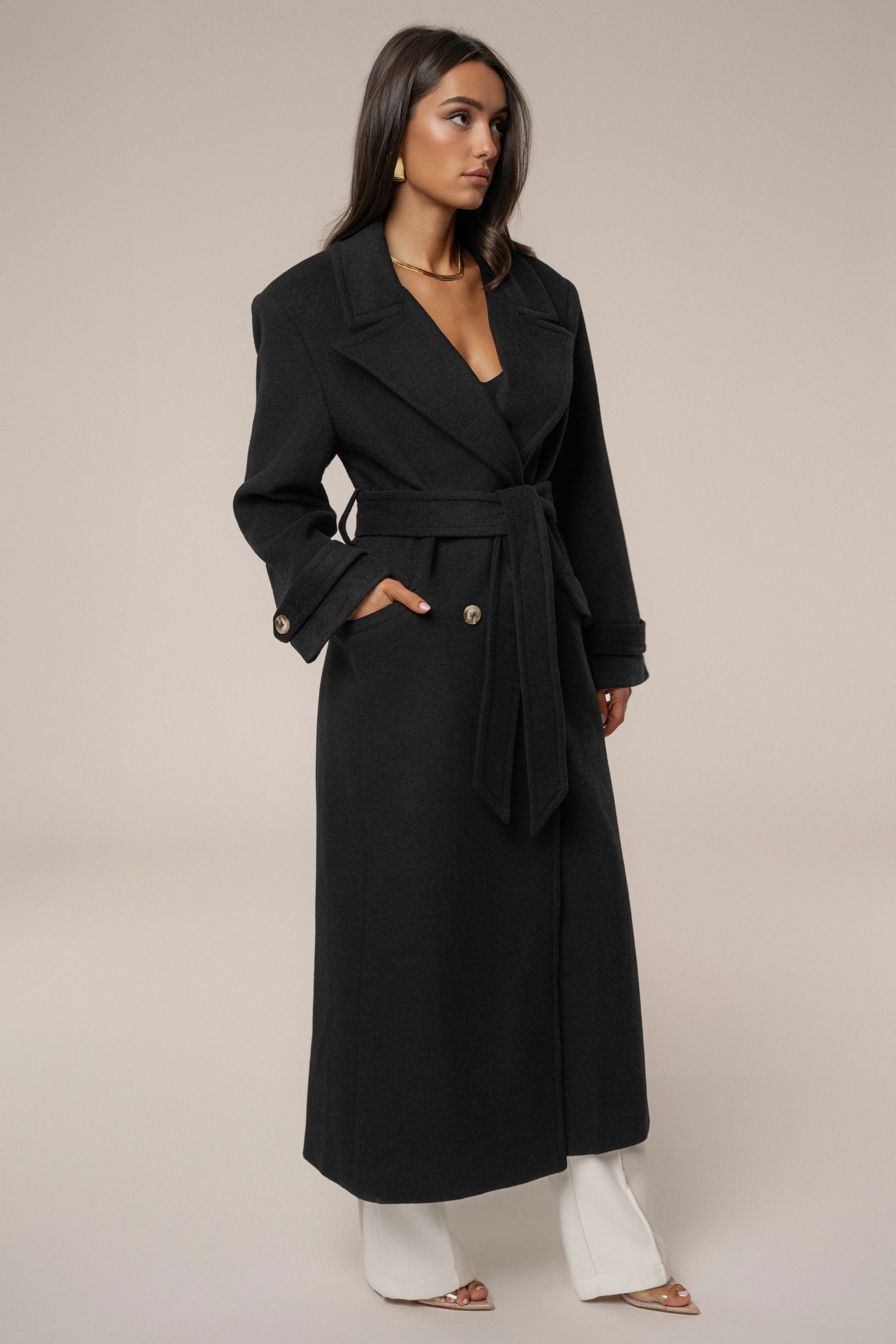 Black Empire Longline Coat - Image 6