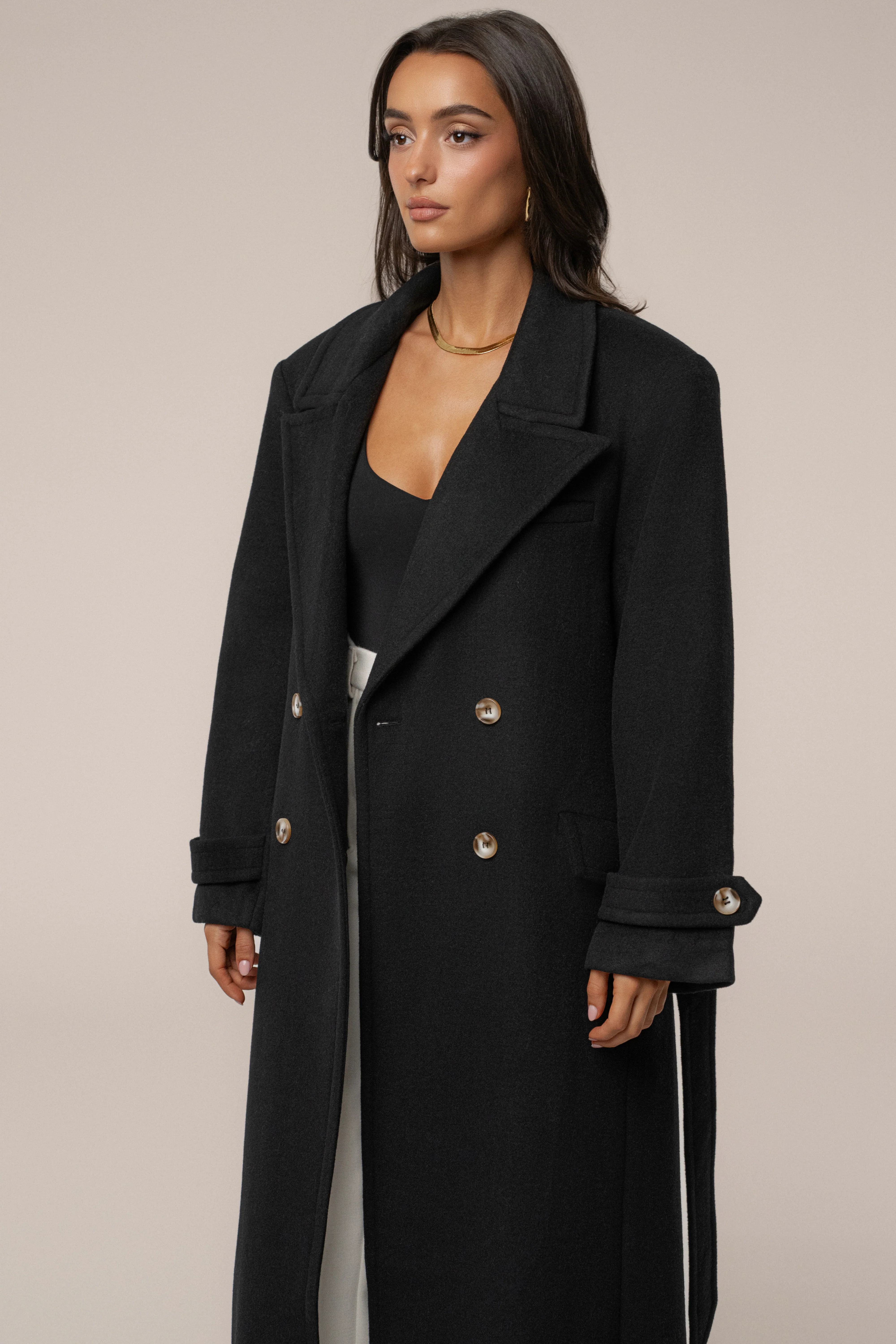 Black Empire Longline Coat - Image 7