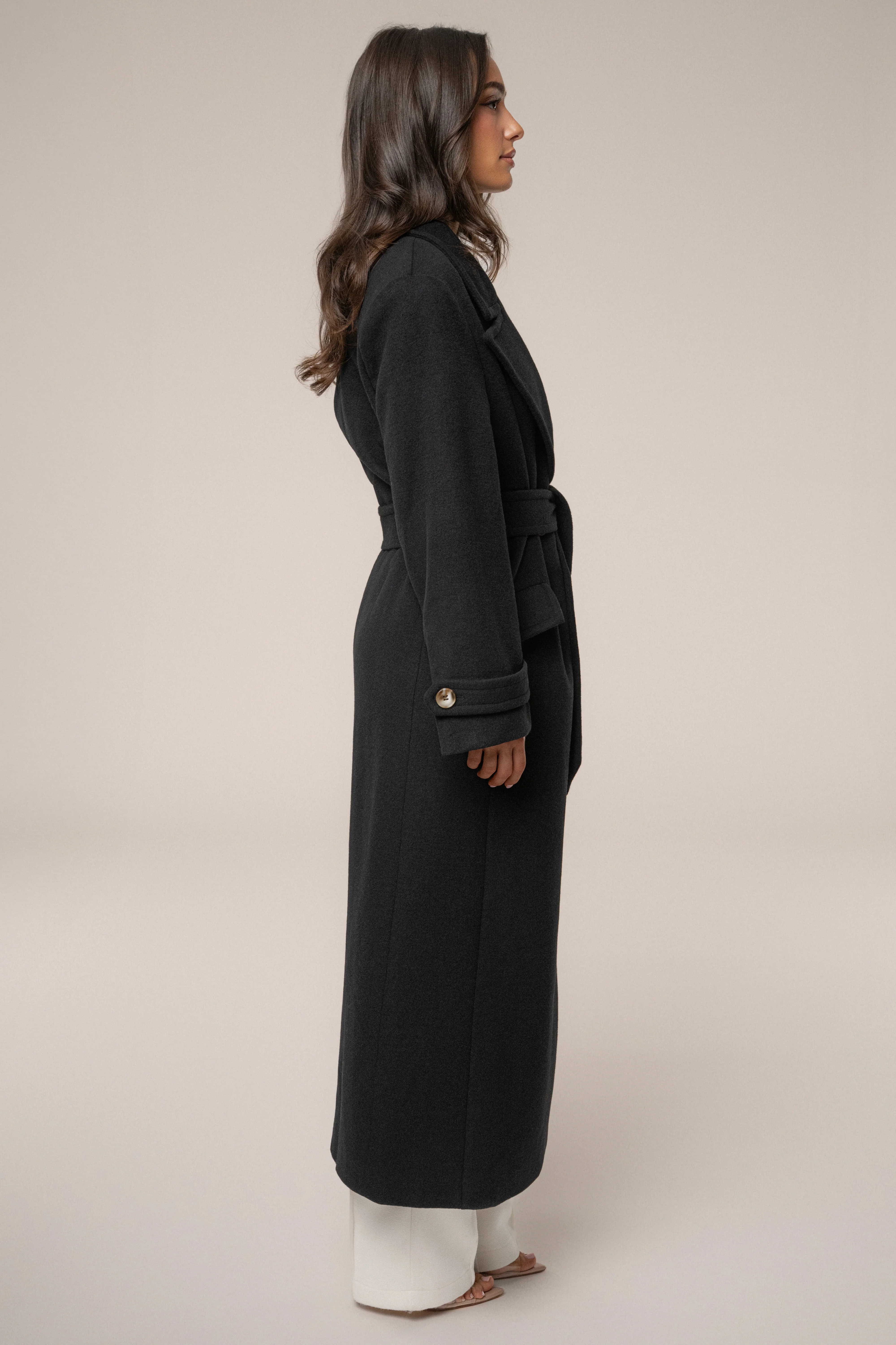 Black Empire Longline Coat - Image 8