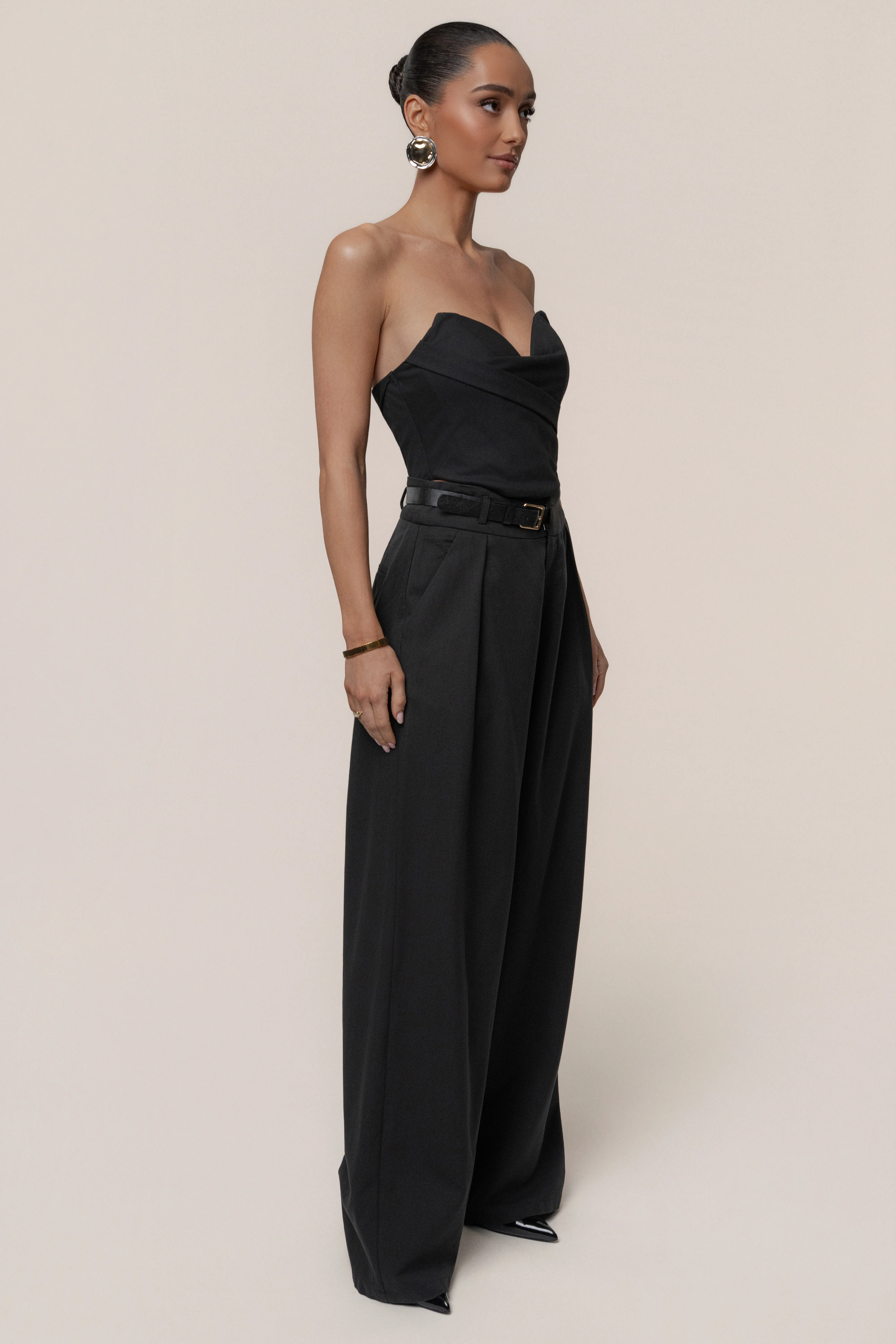Black Everywhere Belted Trousers - Image 6