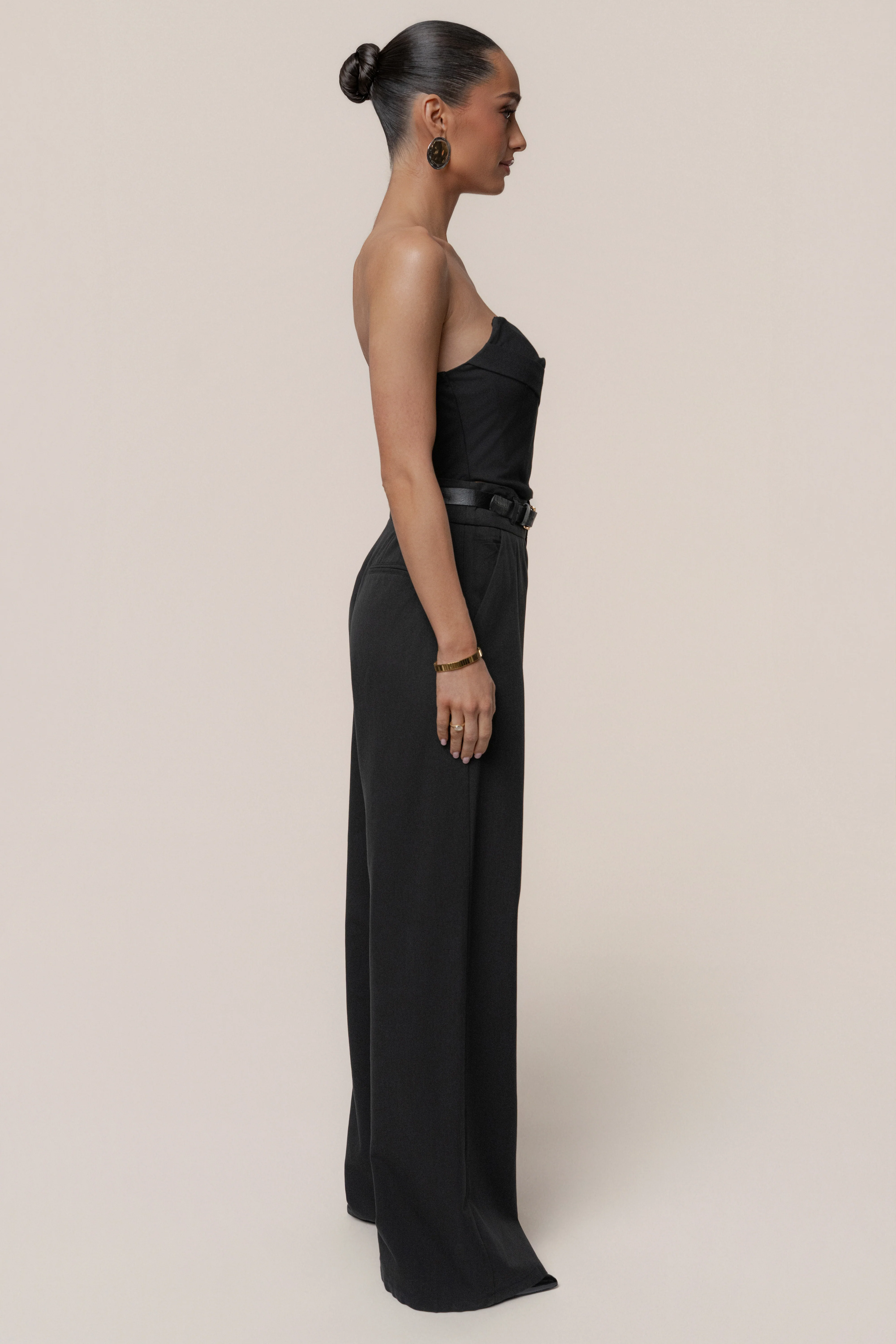 Black Everywhere Belted Trousers - Image 8