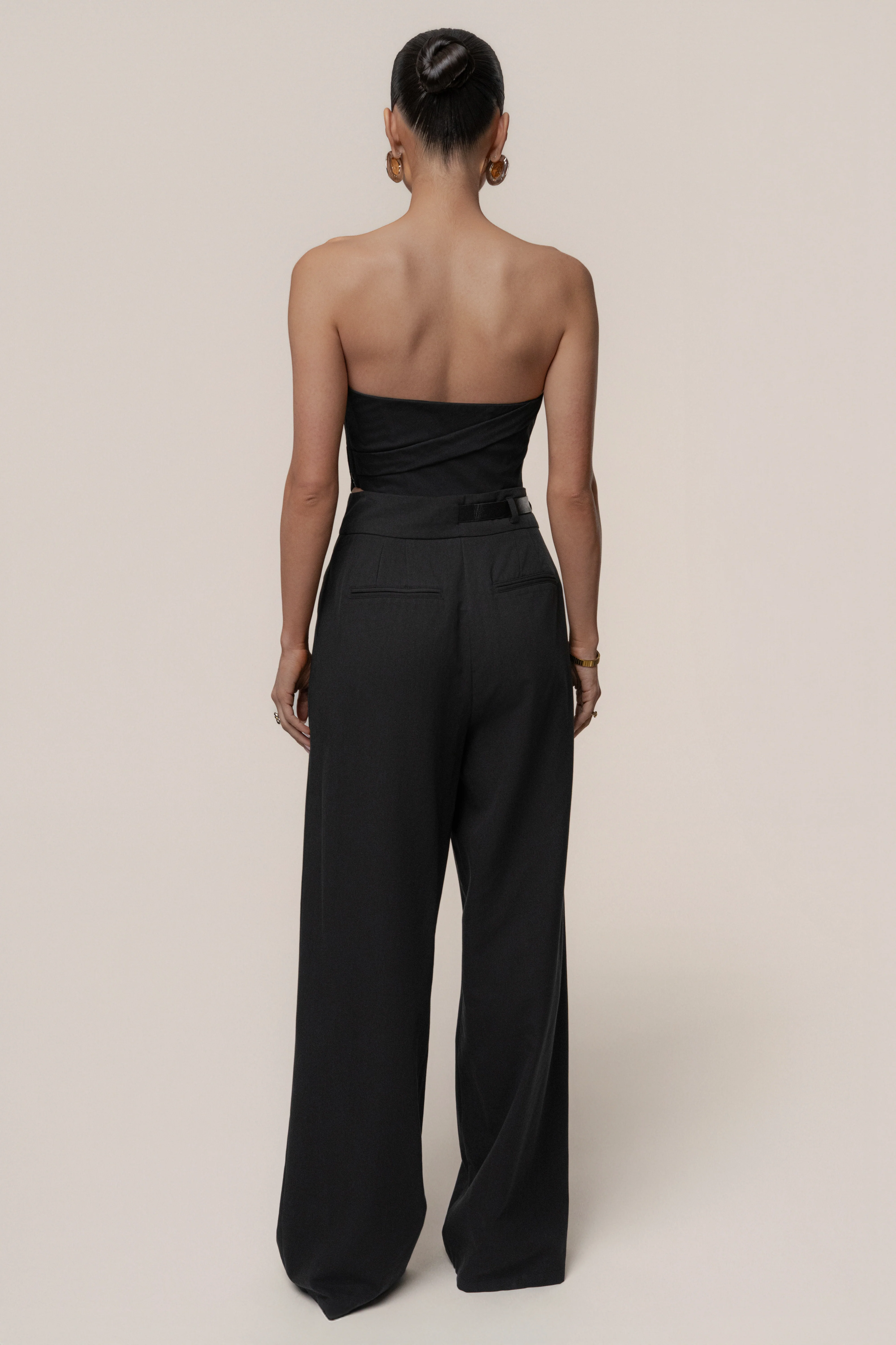 Black Everywhere Belted Trousers - Image 9